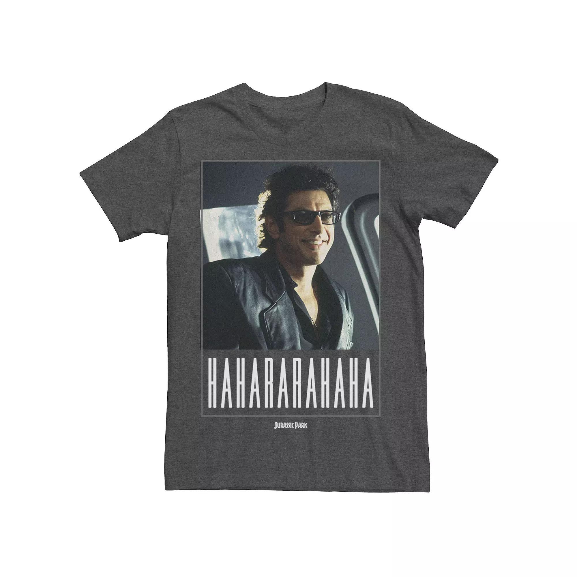 Men's Jurassic Park Ian Malcolm Hahararahaha Tee, Size: XL, Red Product Image