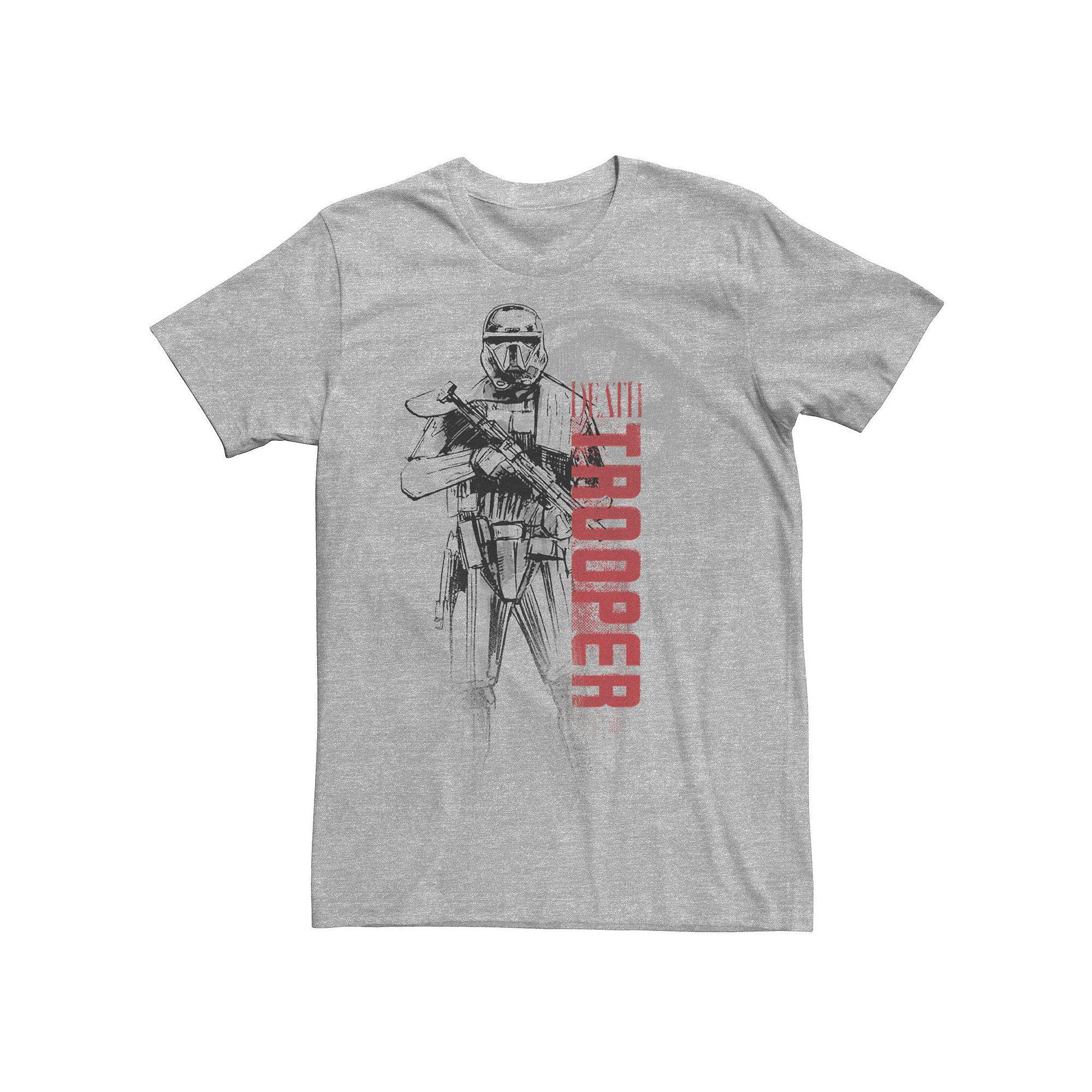 Mens Star Wars Rogue One Imperial Death Trooper Tee Athletic Grey Product Image