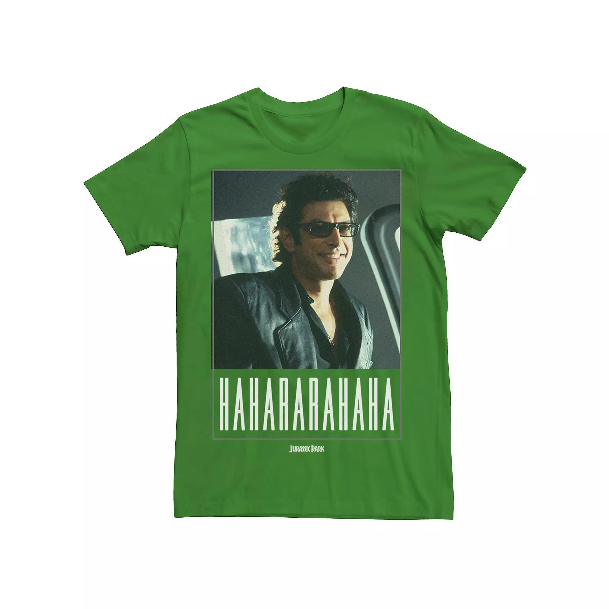 Men's Jurassic Park Ian Malcolm Hahararahaha Tee, Size: Small, Blue Product Image
