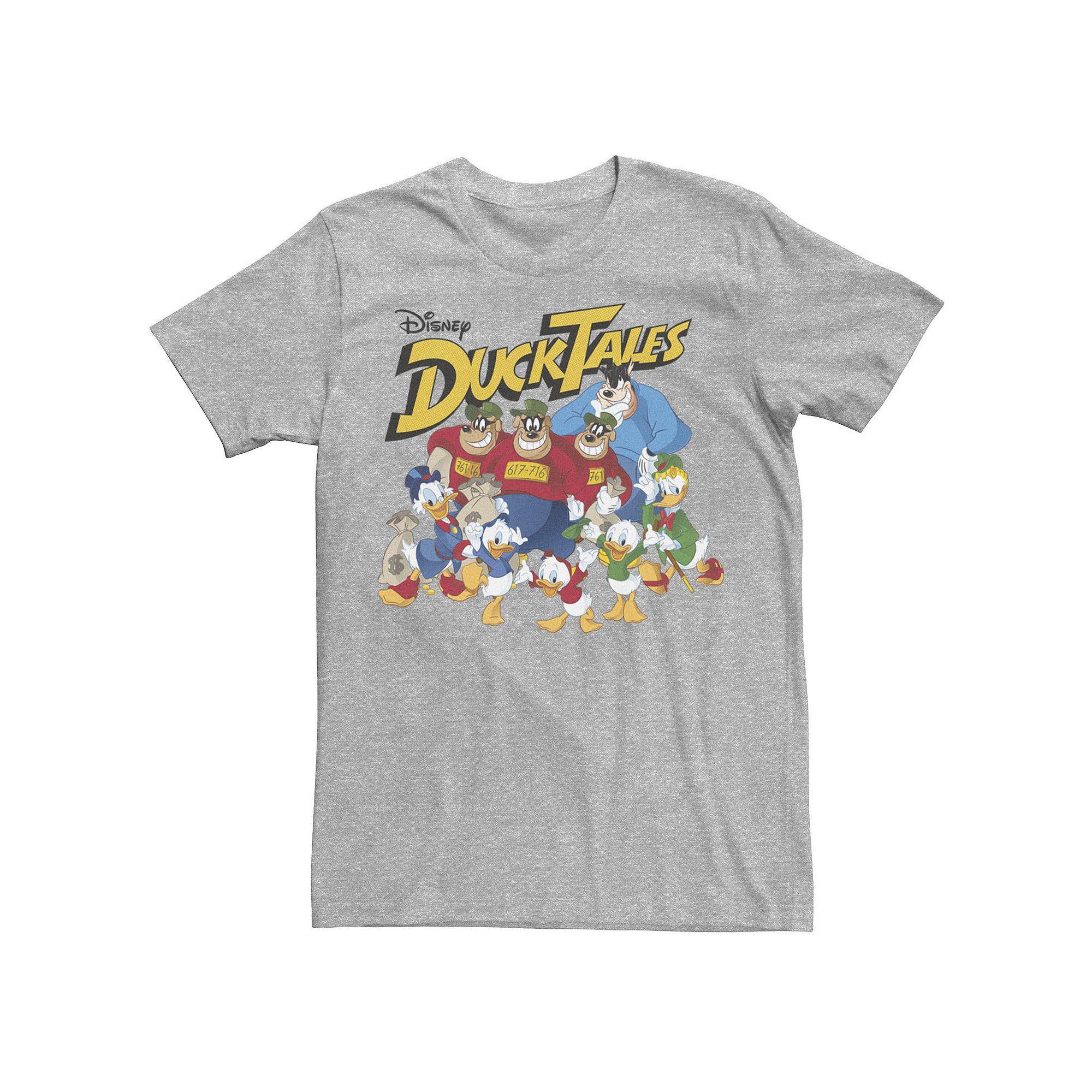 Disney's DuckTales Men's Classic Group Shot Tee, Size: XL, Athletic Grey Product Image