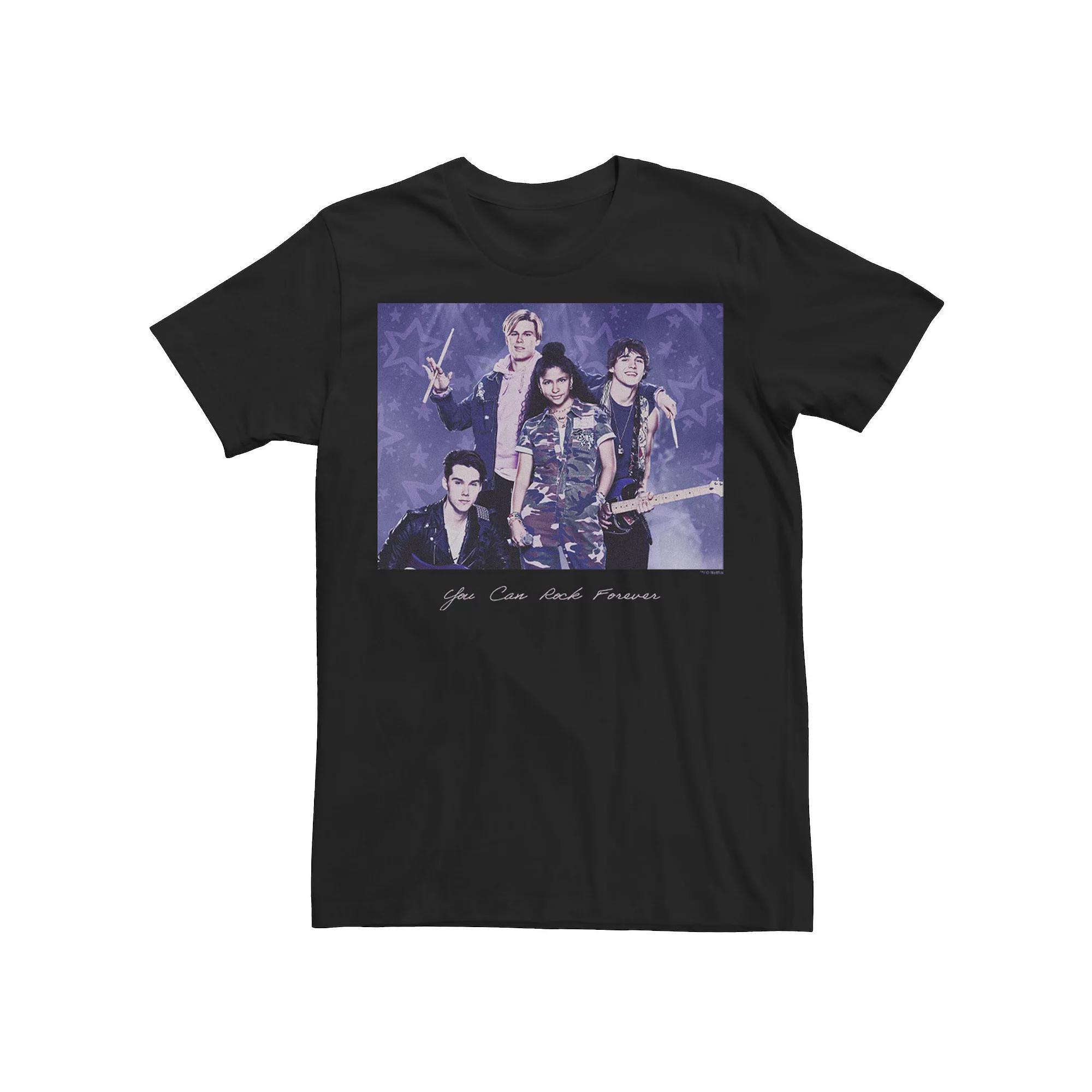 Men's Wednesday Snap Twice Purple Silhouette Tee, Size: XL, Black Product Image