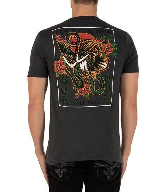 Rock Revival Eagle And Snake Graphic Screen Print Short Sleeve T-Shirt Product Image