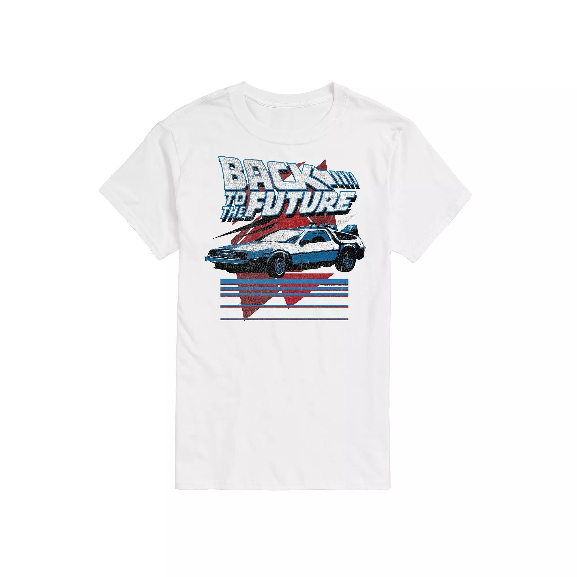 Big & Tall Back to the Future Retro Delorean Graphic Tee, Mens Product Image