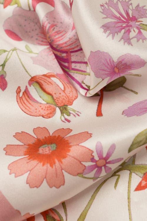 Elizabetta Primavera - Long Satin Silk Scarf for Women in Pink at Nordstrom Product Image