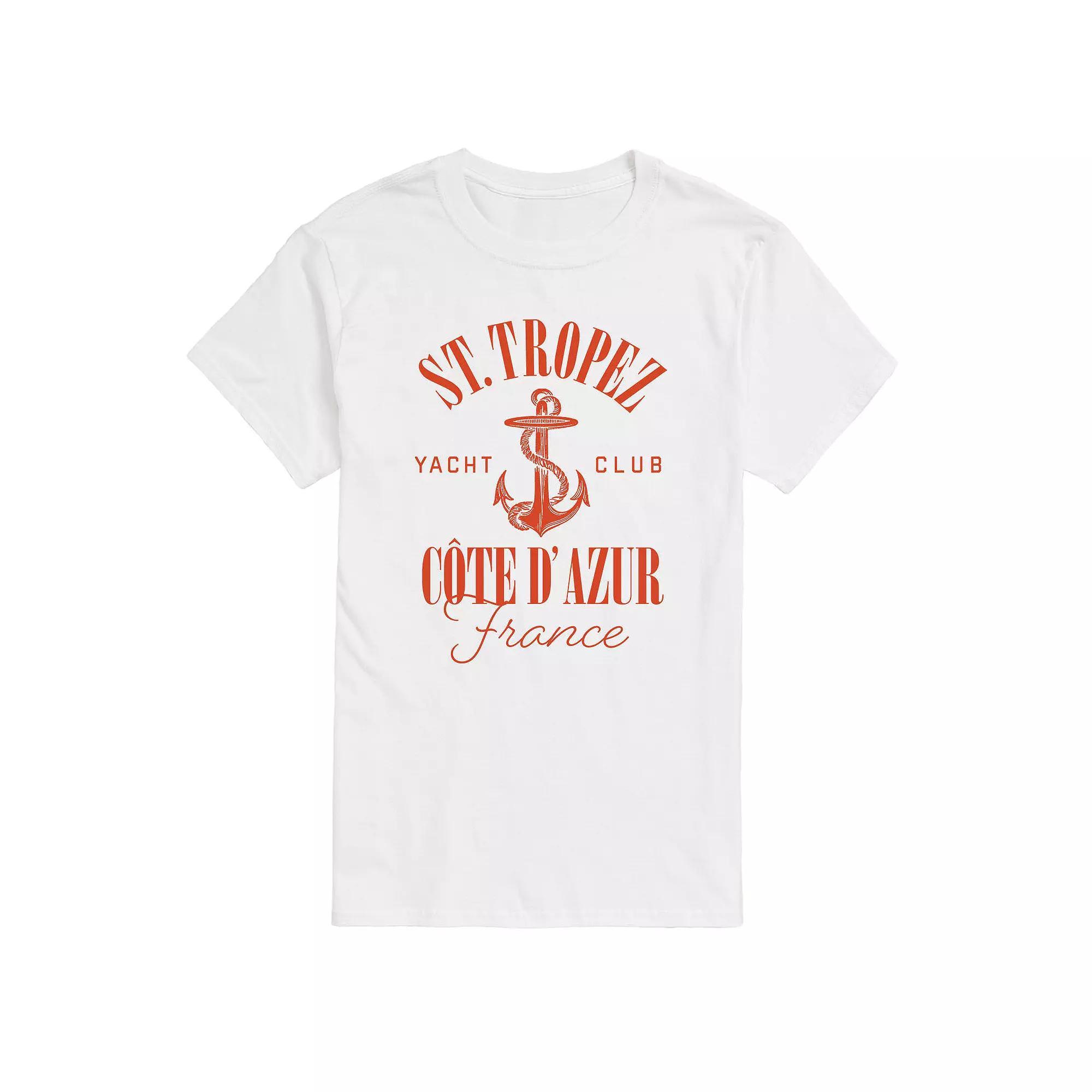 Big & Tall St. Tropez Yacht Club Graphic Tee., Mens Product Image