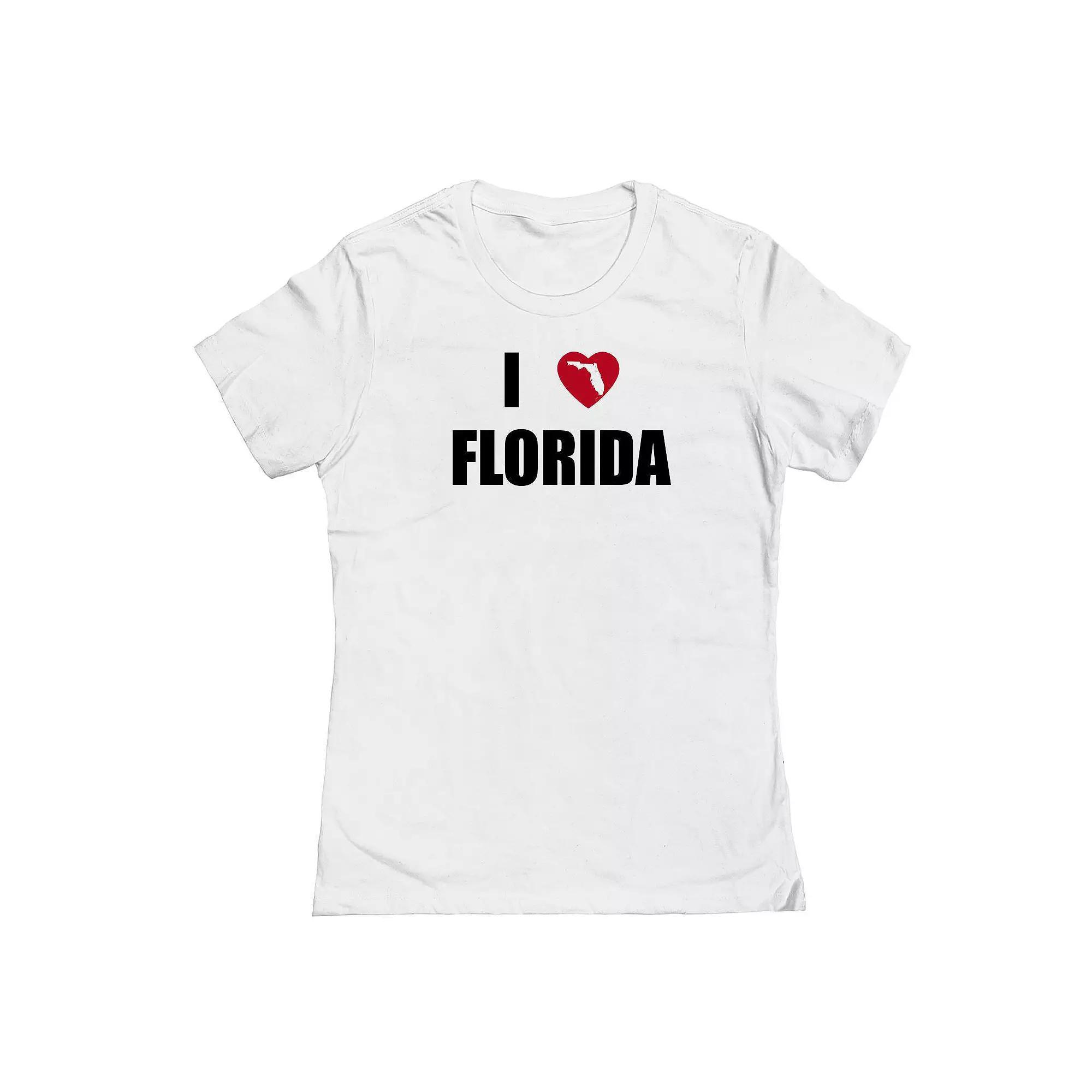 Junior's I Heart Illinois Graphic Tee, Women's, Size: Small, White Product Image