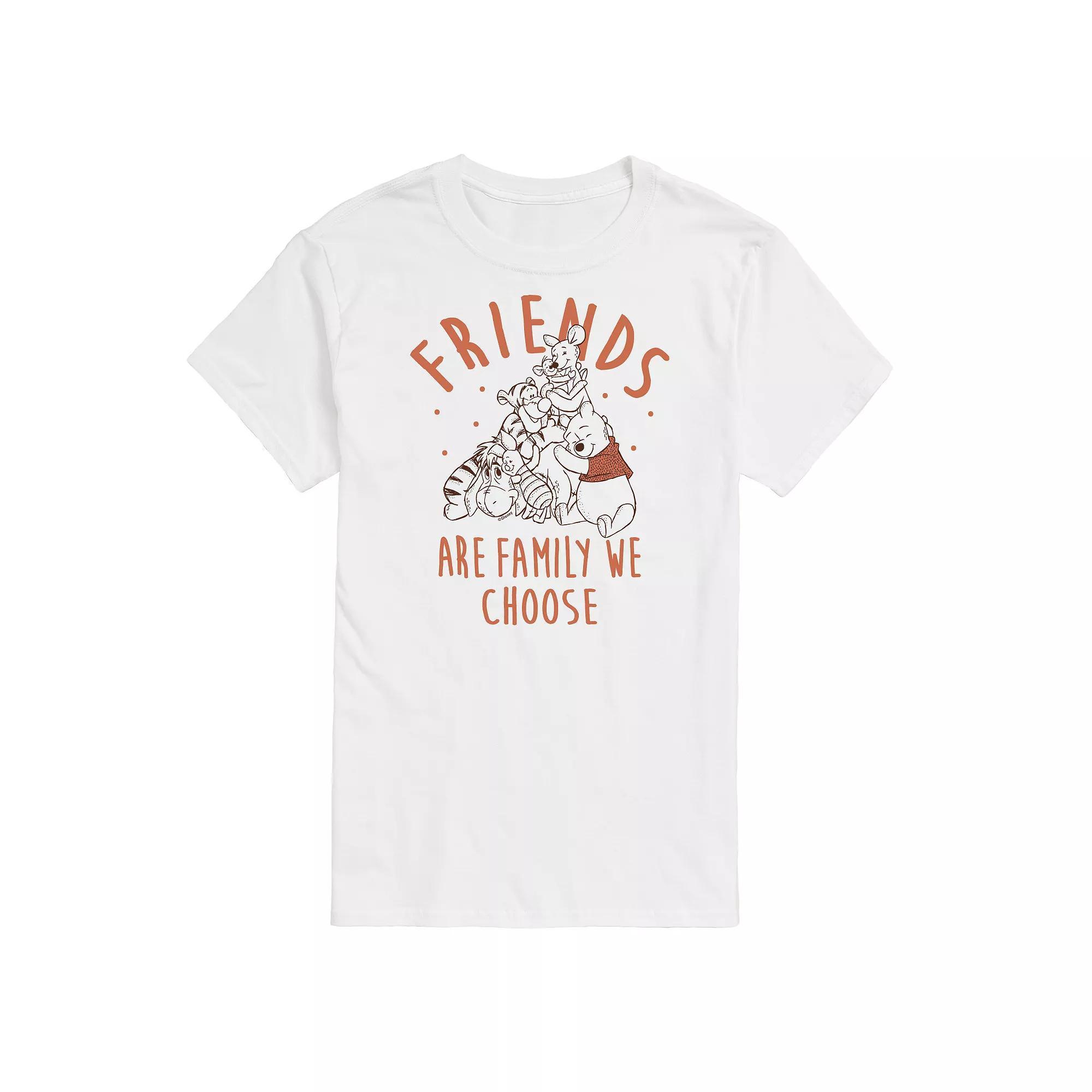 Disneys Winnie the Pooh Big & Tall Friends Family Graphic Tee, Mens Product Image