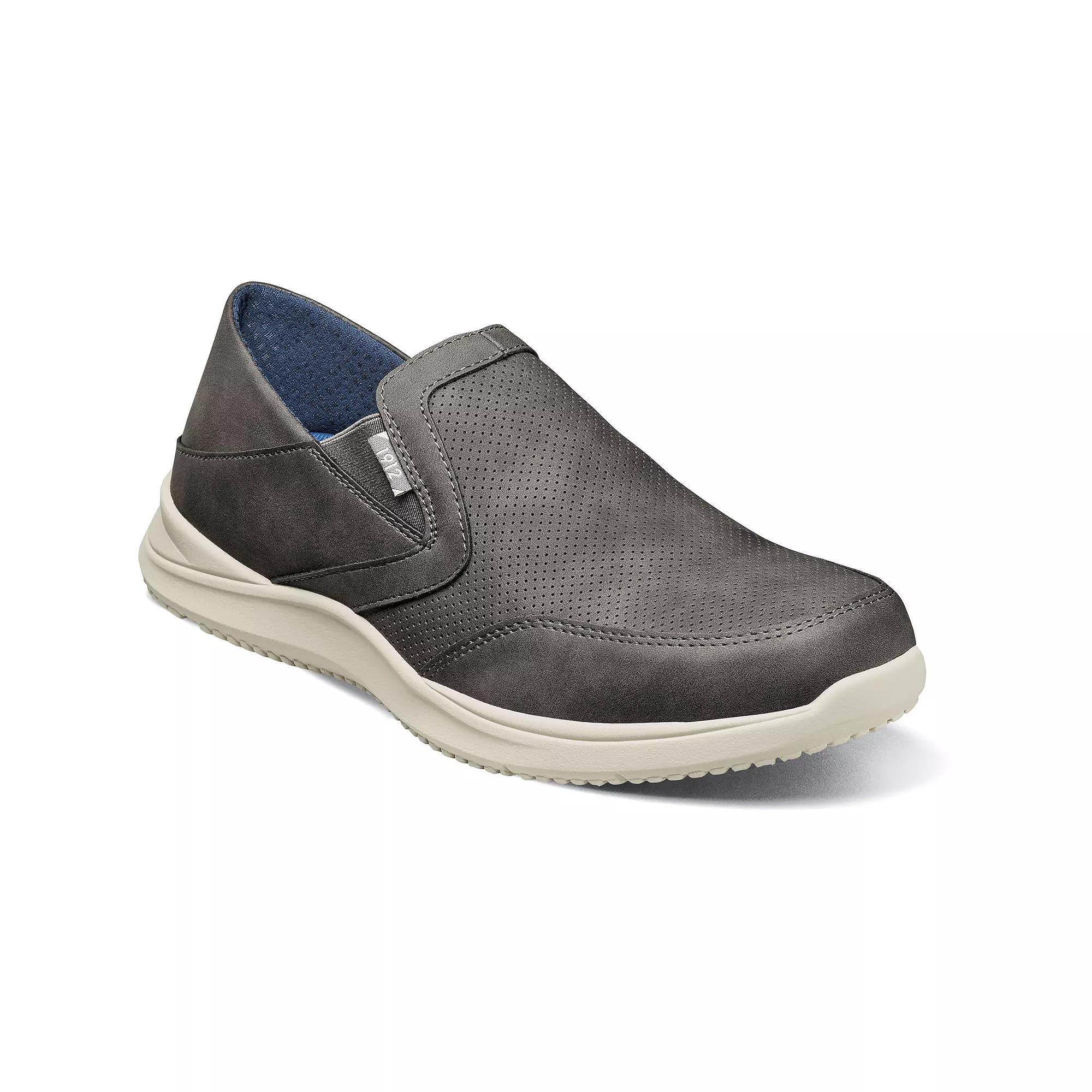 Nunn Bush® Conway EZ Men's Moc Toe Slip-On Shoes, Size: 8, Grey Product Image