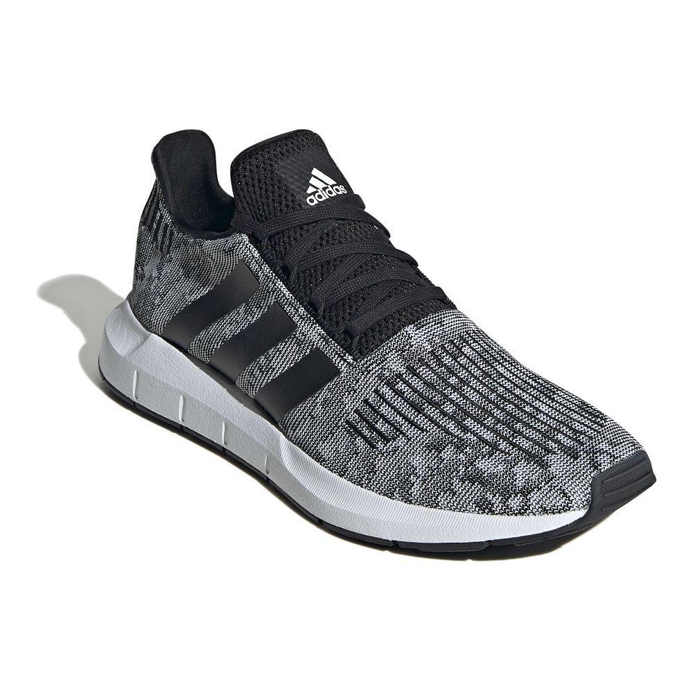 adidas Swift Run 1.0 Men's Casual Running Shoes, Size: 10, Black Black White Product Image