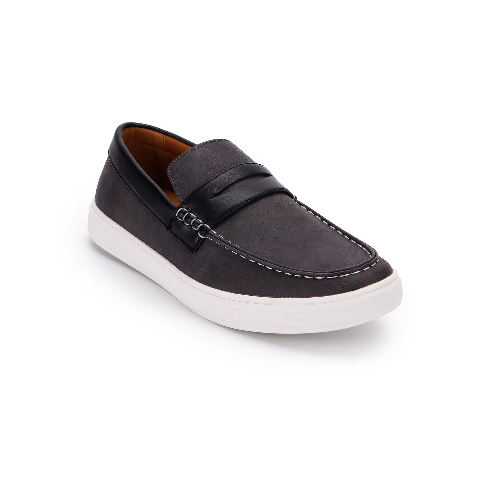 Aston Marc Drift Men's Penny Loafers, Size: 13, Gray Product Image
