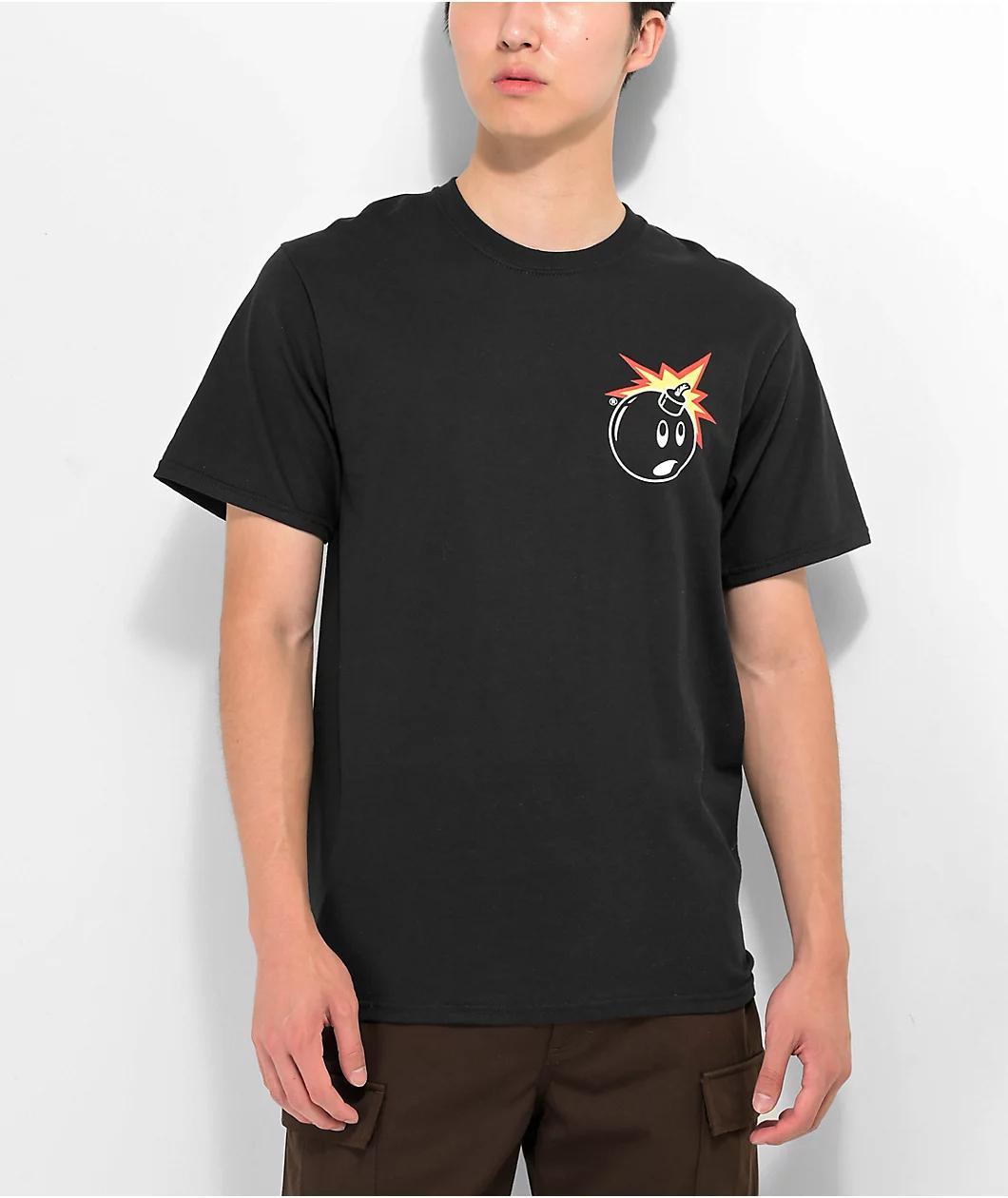 Adam Bomb Black T-Shirt Product Image