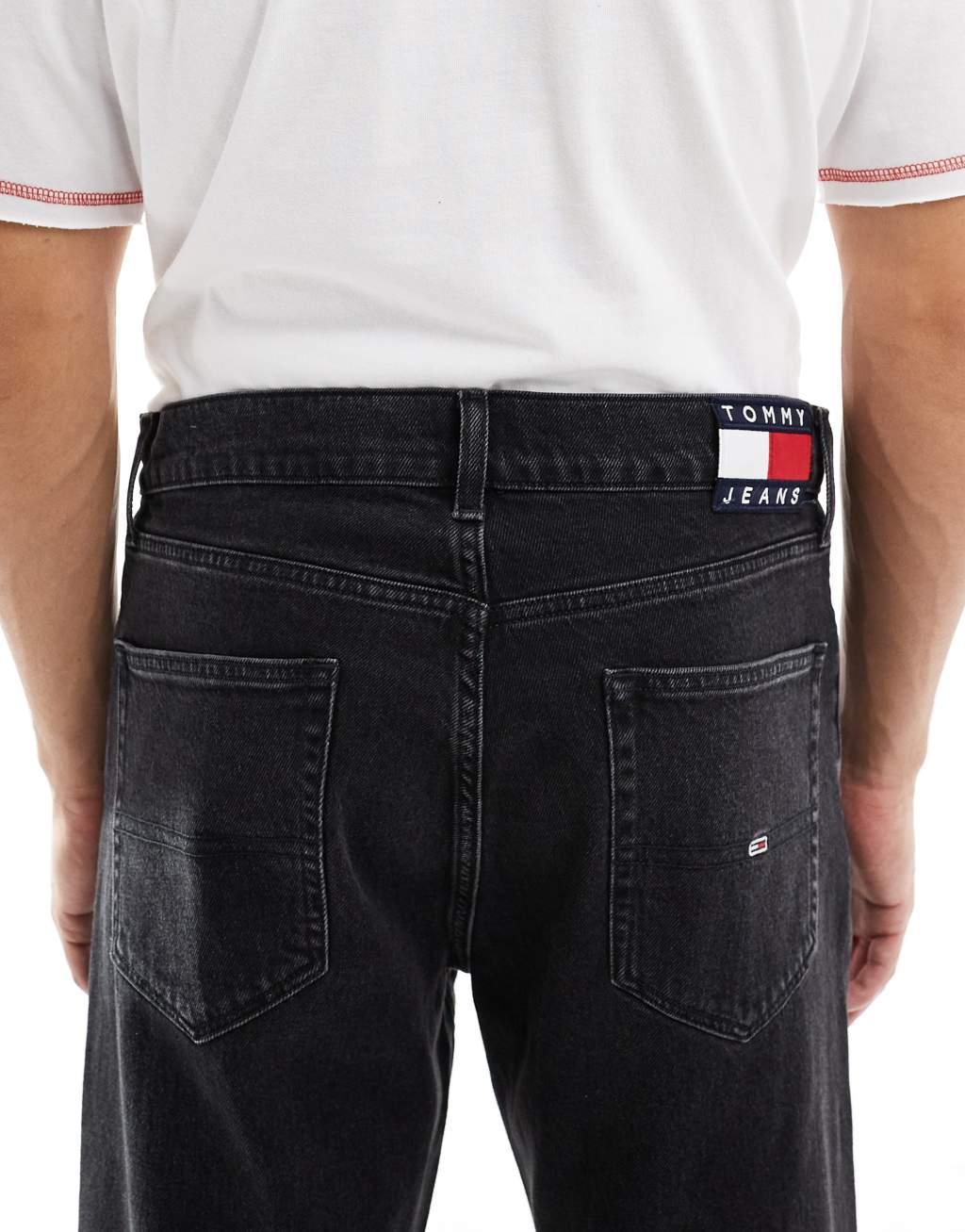 Tommy Jeans Otis regular straight jeans in black Product Image