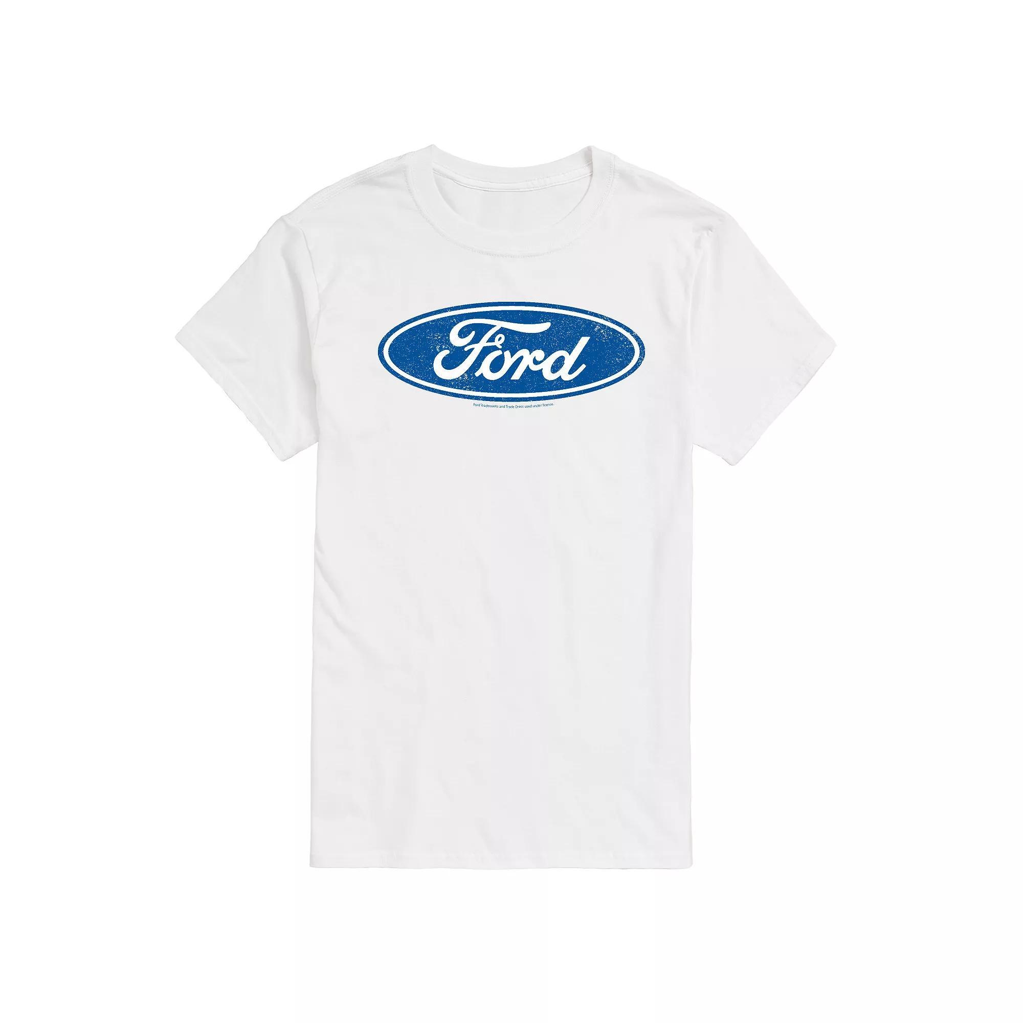 Men's Ford Vintage Logo Graphic Tee, Size: XXL, White Product Image