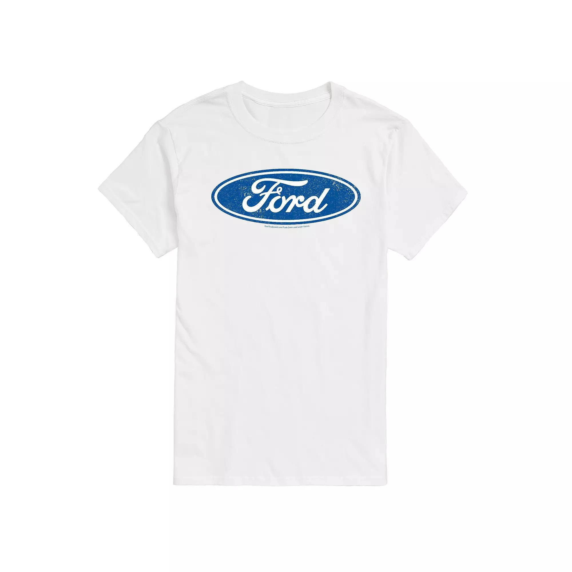 Men's Ford Vintage Logo Graphic Tee, Size: XXL, White Product Image