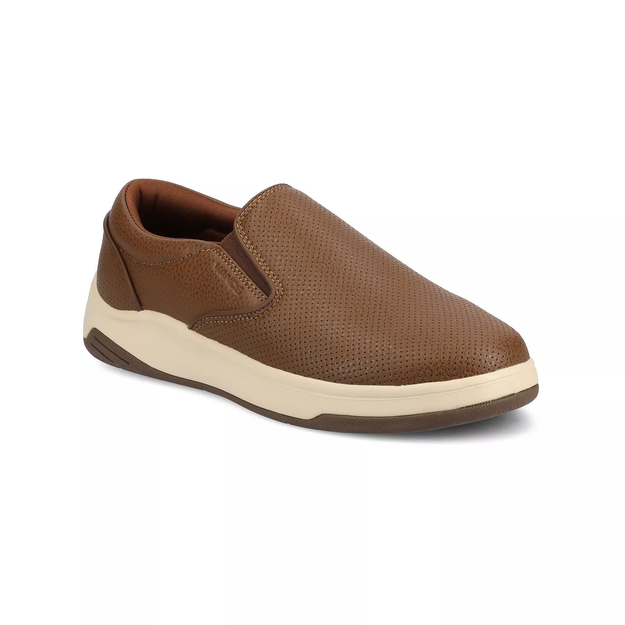VANCE Townes Mens Comfort Perforated Flexible Slip-on Sneakers Product Image
