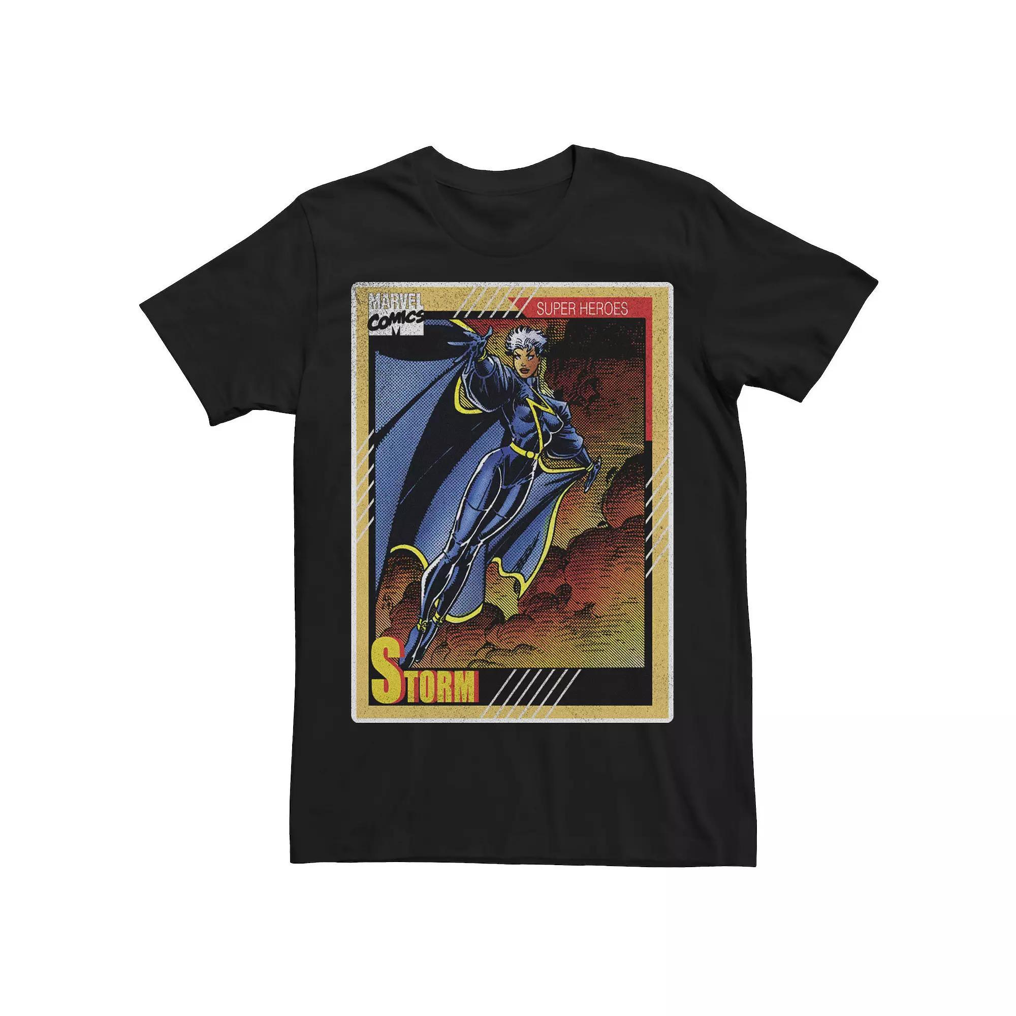 Men's Marvel X-Men Storm Vintage Playing Card Tee, Size: XL, Black Product Image