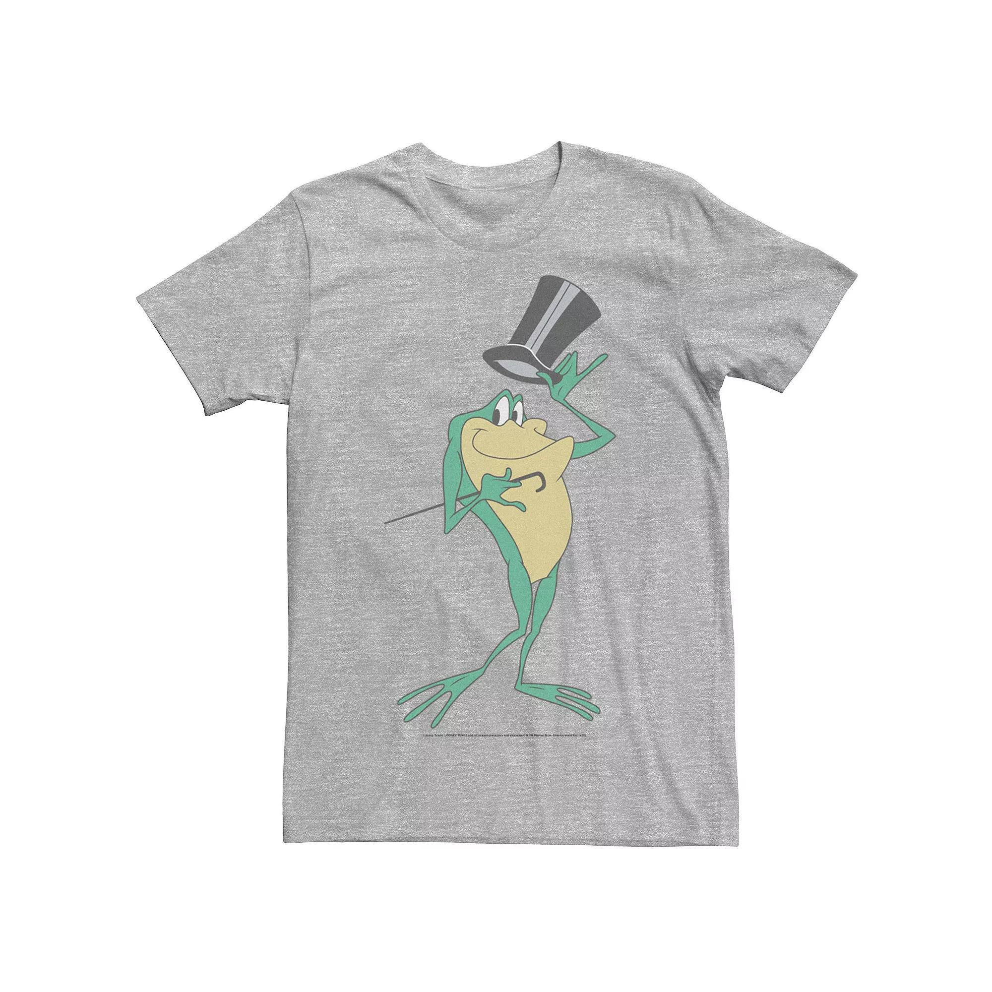 Men's Looney Tunes Michigan J. Frog Simple Portrait Tee, Size: XXL, Athletic Grey Product Image