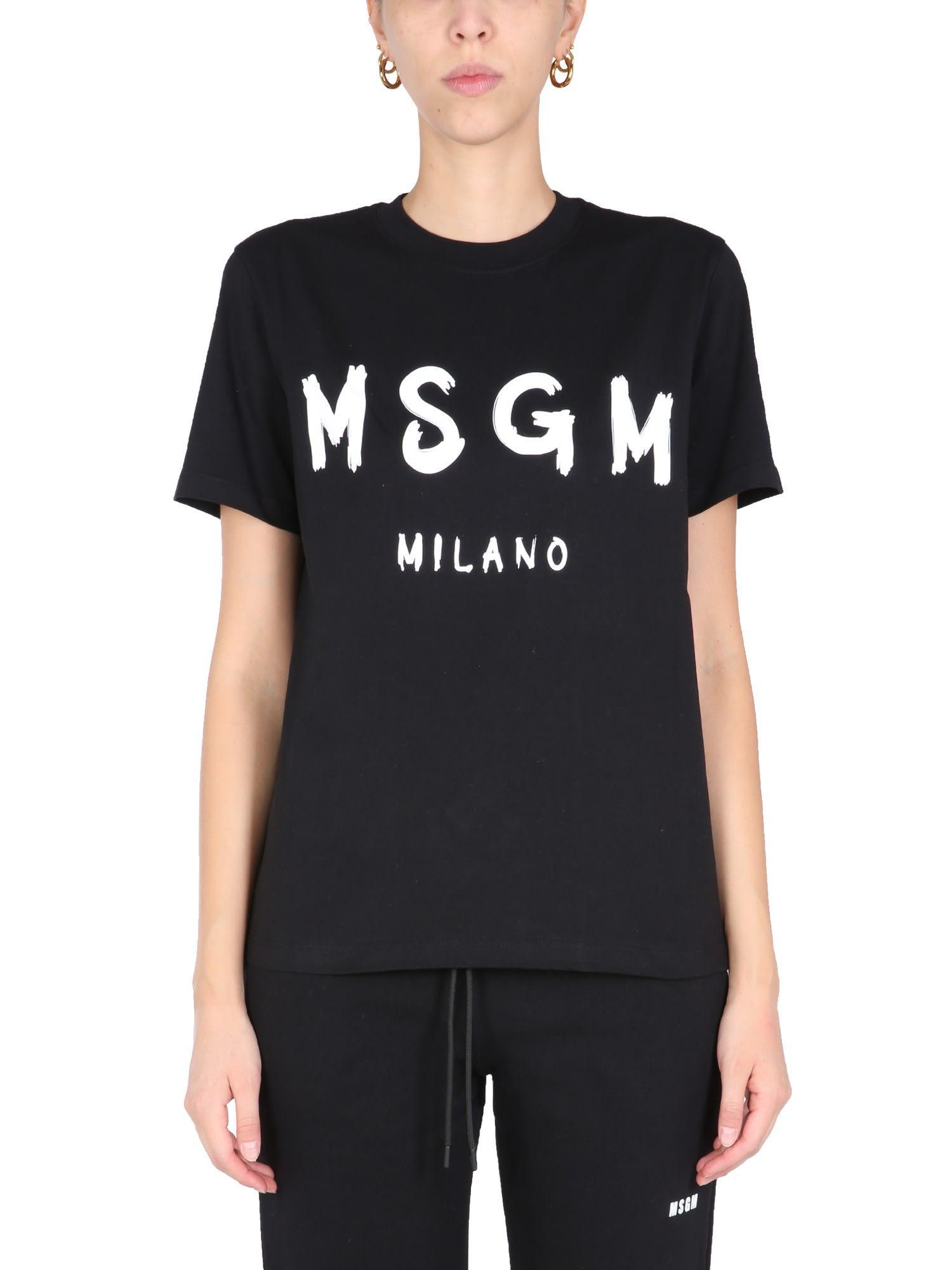 MSGM T-shirt  Woman Color Black Product Image