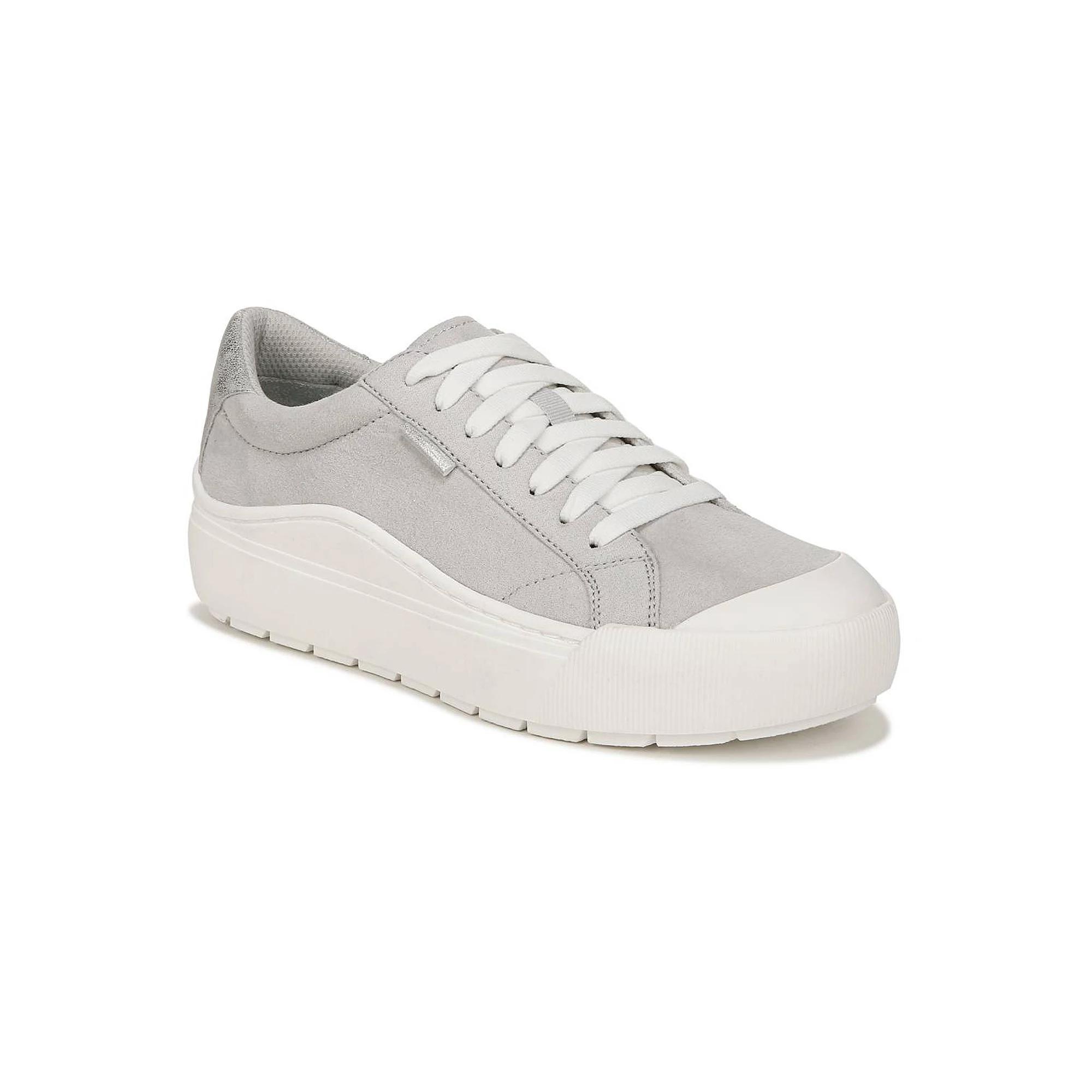 Dr. Scholl's Time Off Women's Platform Sneakers, Size: 6.5, Vapor Gray White Product Image
