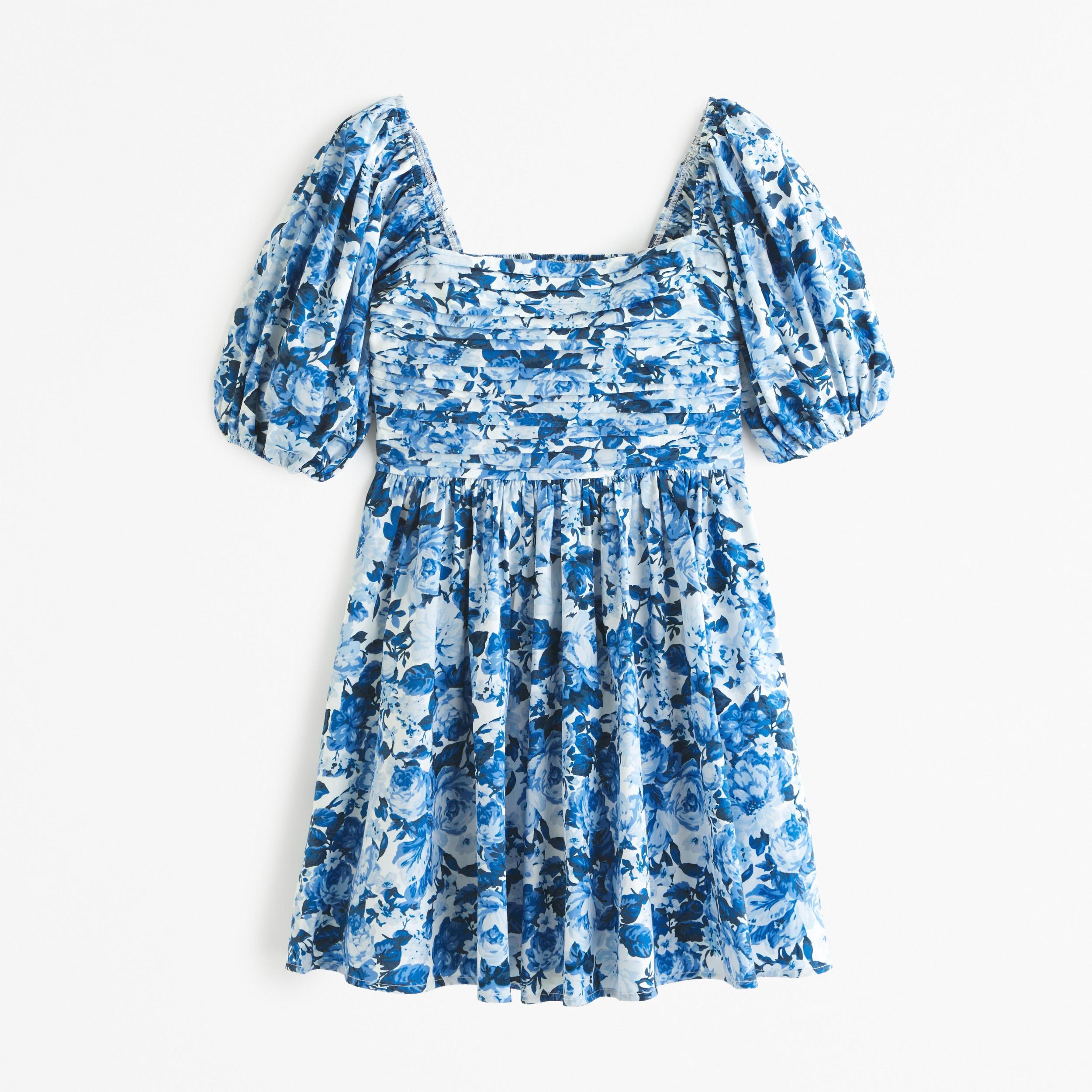 The A&F Emerson Waisted Poplin Mini Dress Product Image