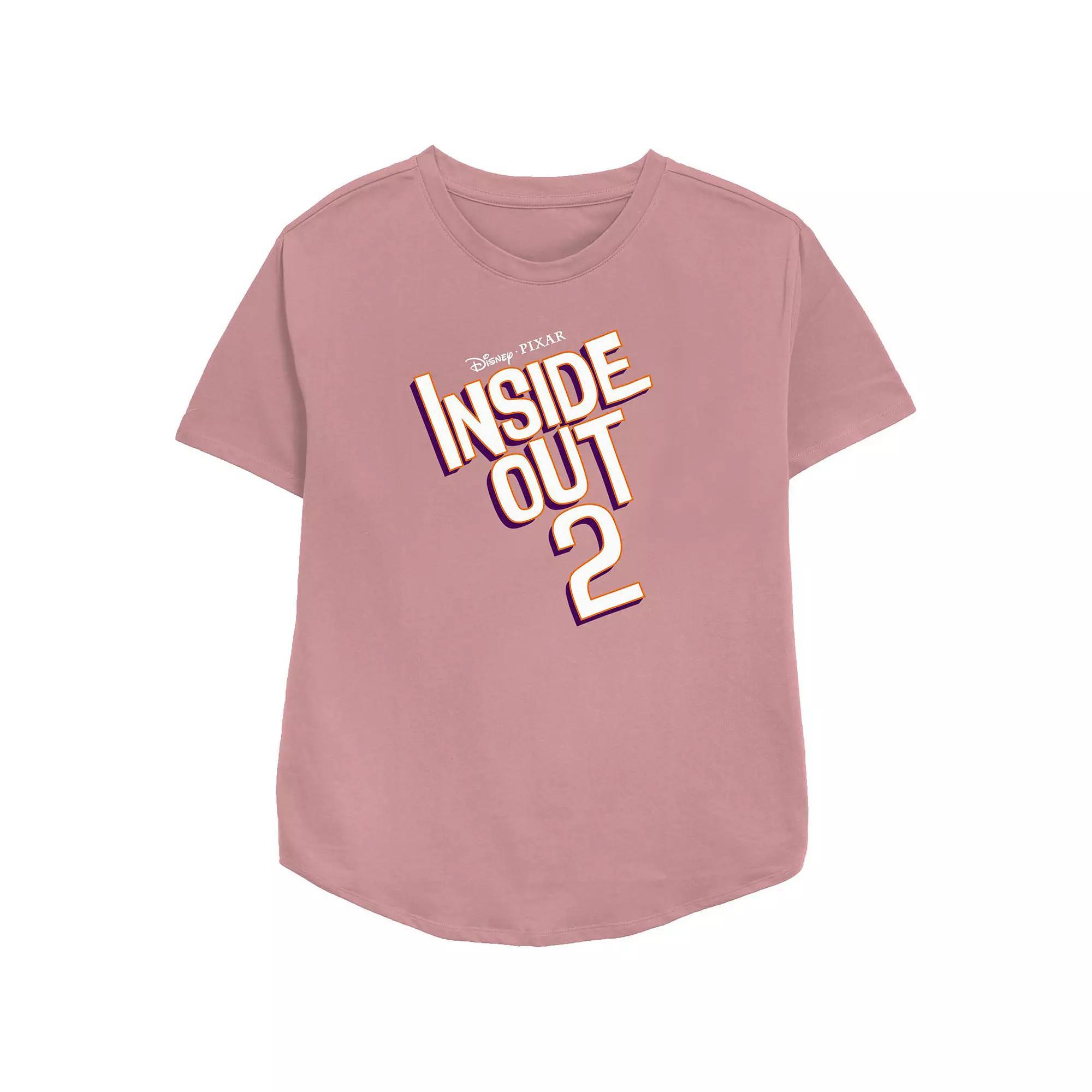 Disney / Pixar's Inside Out 2 Title Women's Graphic Tee, Size: Medium, Pink Product Image