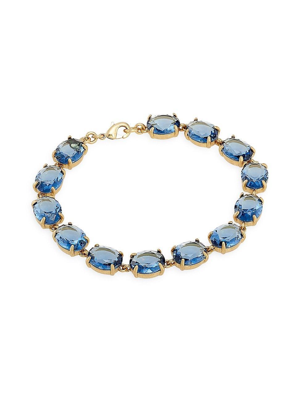 Womens Gem Palace Royals Goldtone & Glass Stones Bracelet Product Image