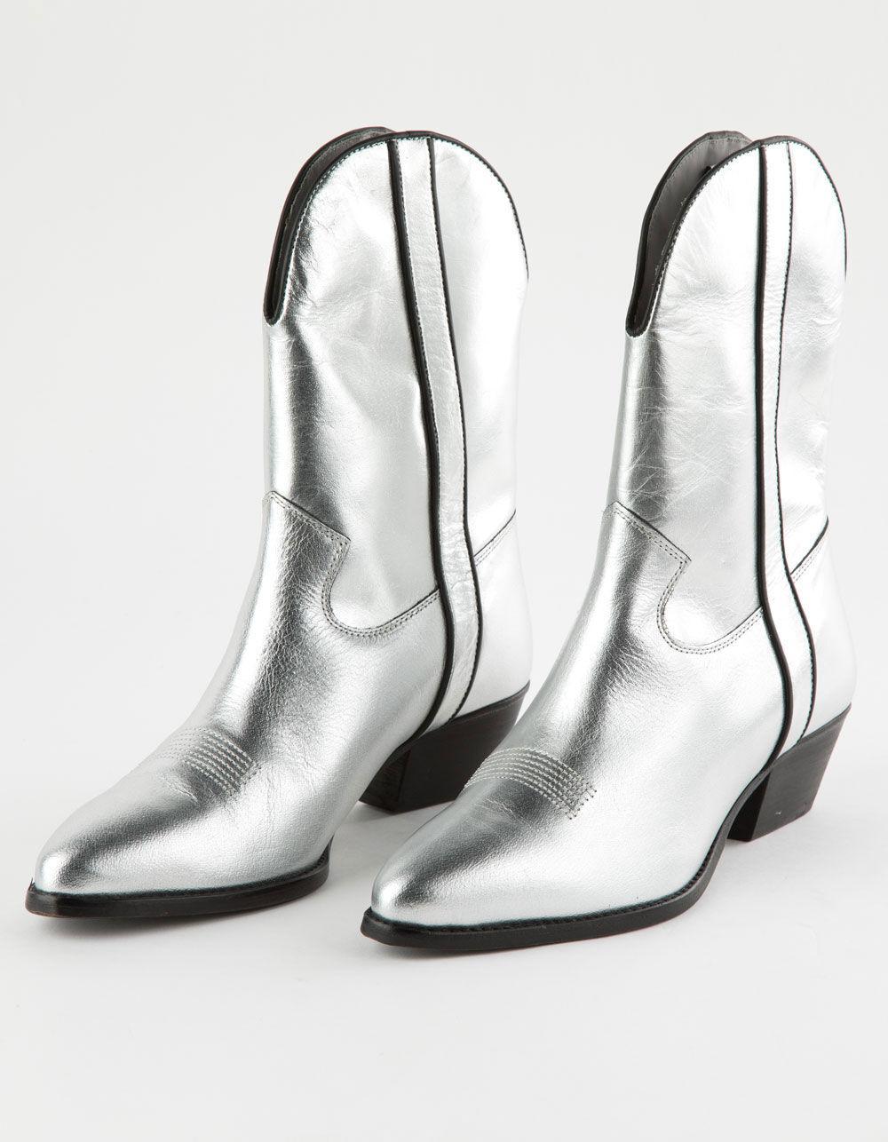 FREE PEOPLE Borderline Womens Western Boots - BURGUNDY Product Image