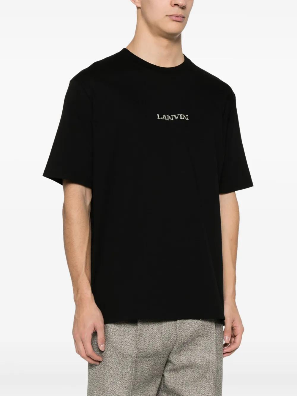 logo-embroidered cotton T-shirt Product Image