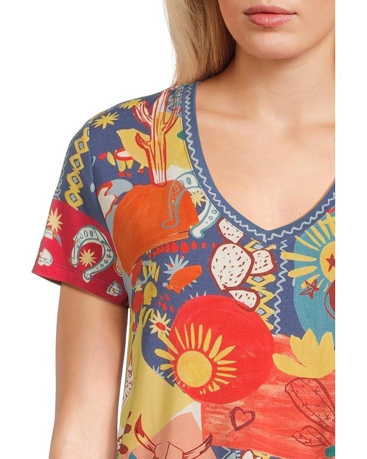The Janie Favorite Short Sleeve Crew Neck Tee- Kal Product Image