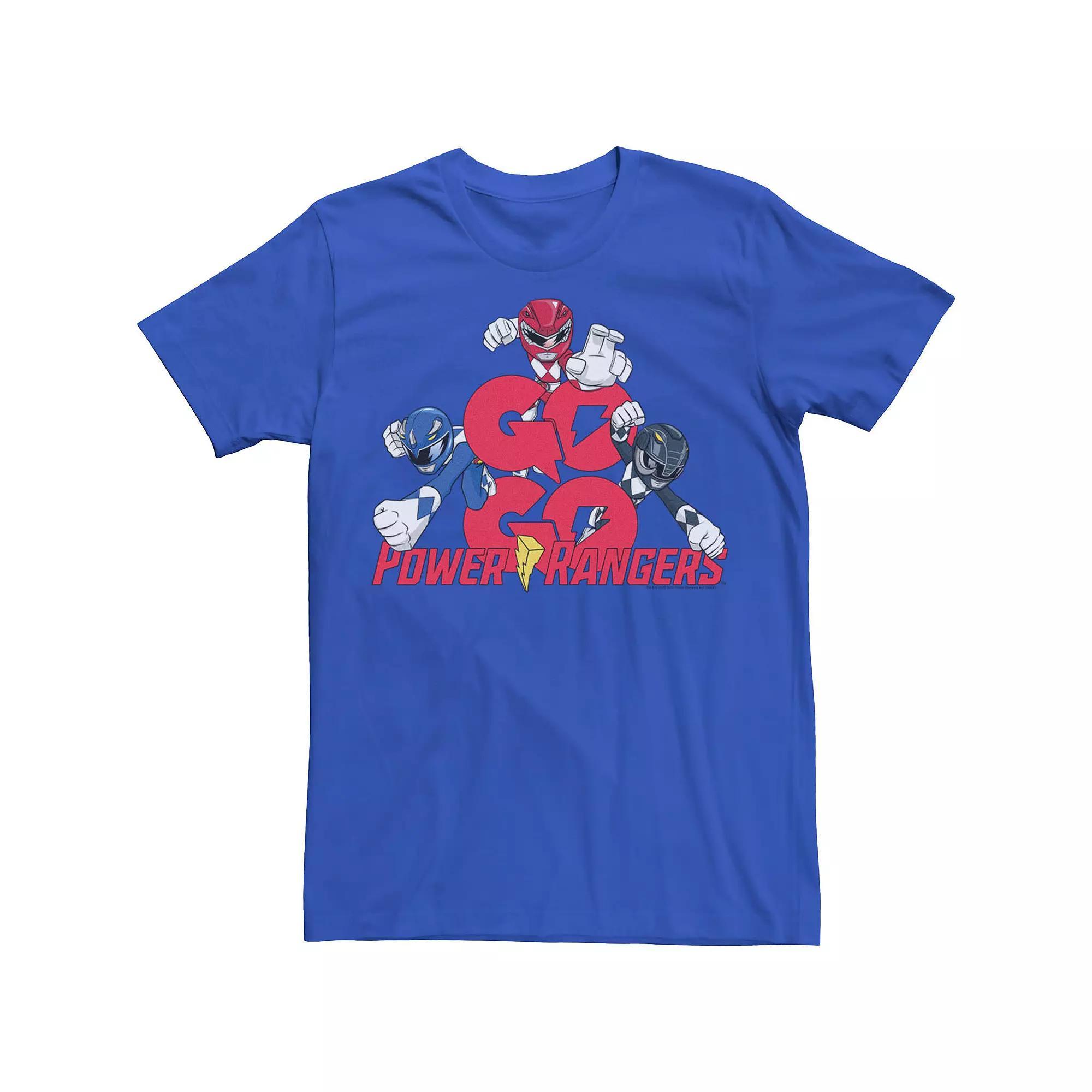 Men's Power Rangers Go Go Power Rangers Group Shot Tee, Size: 3XL, Royal Product Image