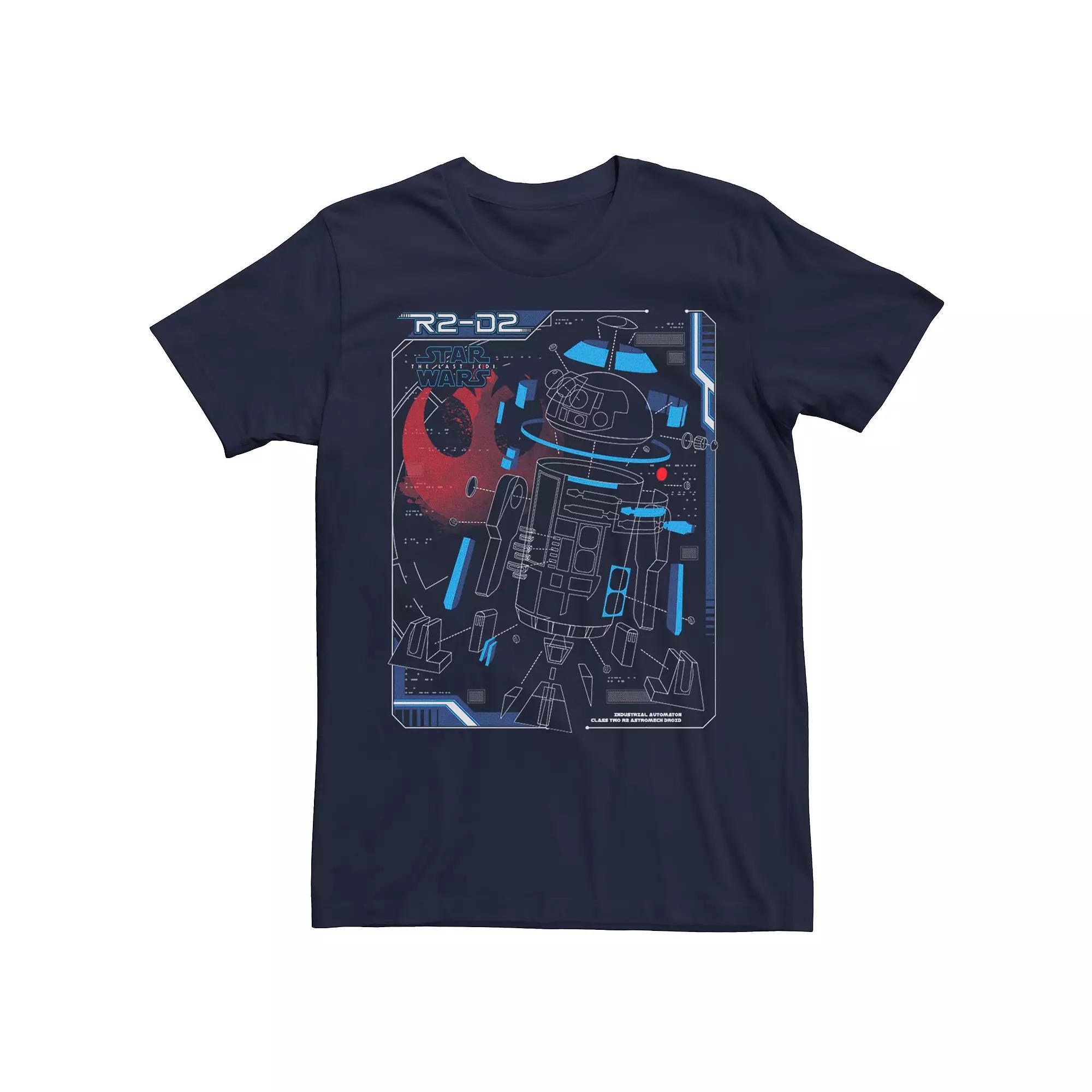 Men's Star Wars R2-D2 Blue Graphic Tee, Size: Small Product Image