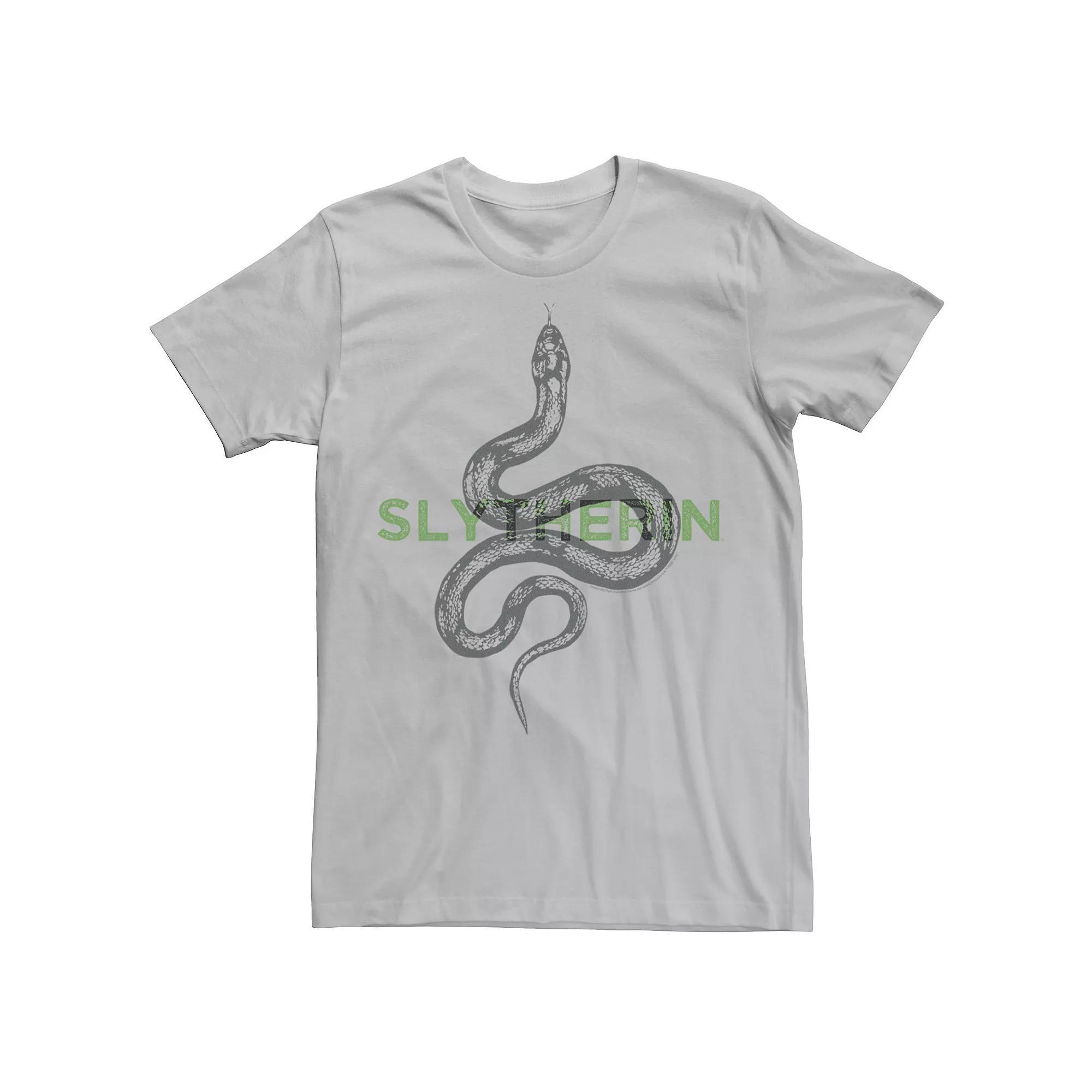 Men's Harry Potter Slytherin Snake Sketch Tee, Size: Large, Silver Product Image