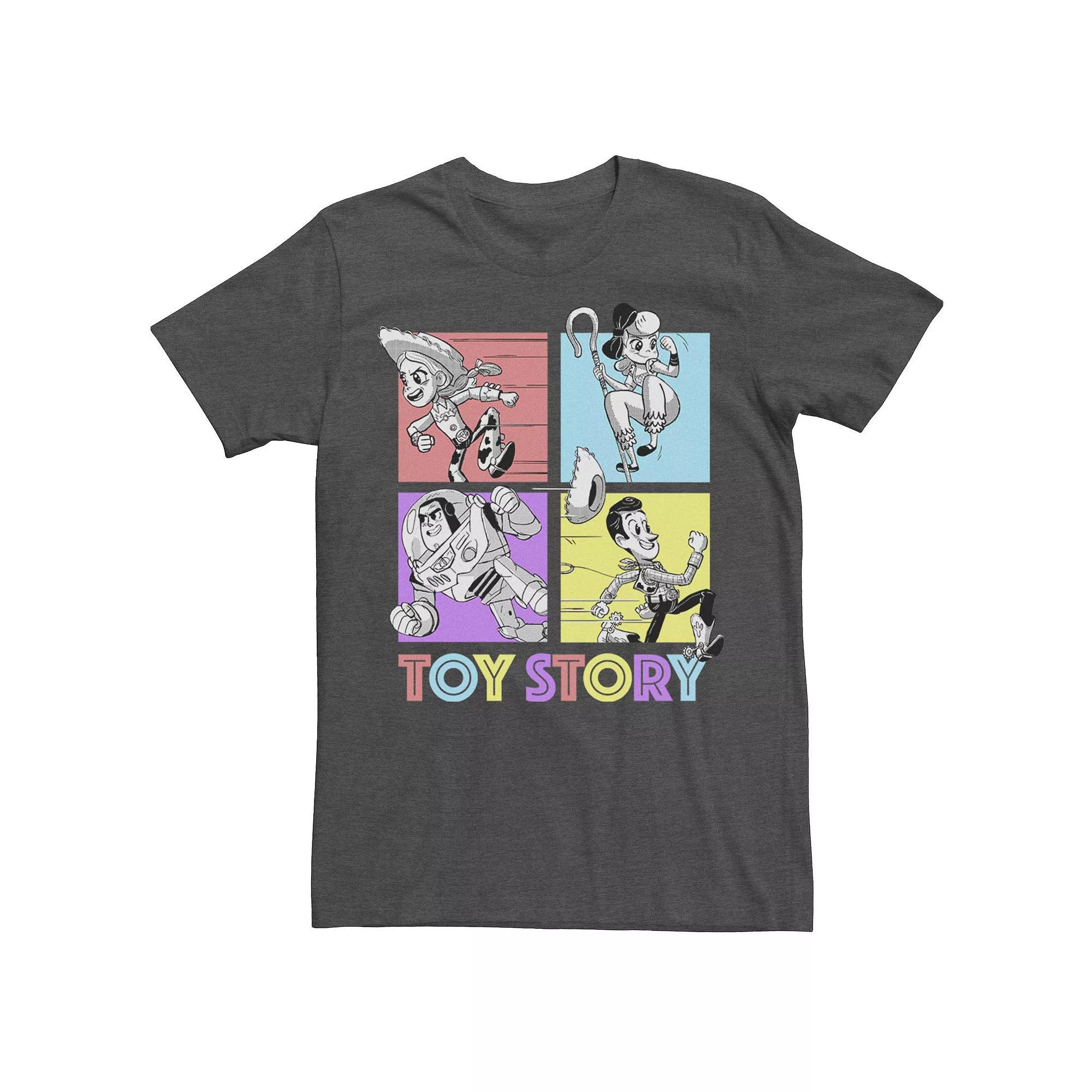 Disney / Pixar's Toy Story Men's Blocks Poster Tee, Size: XS, Grey Heather Product Image