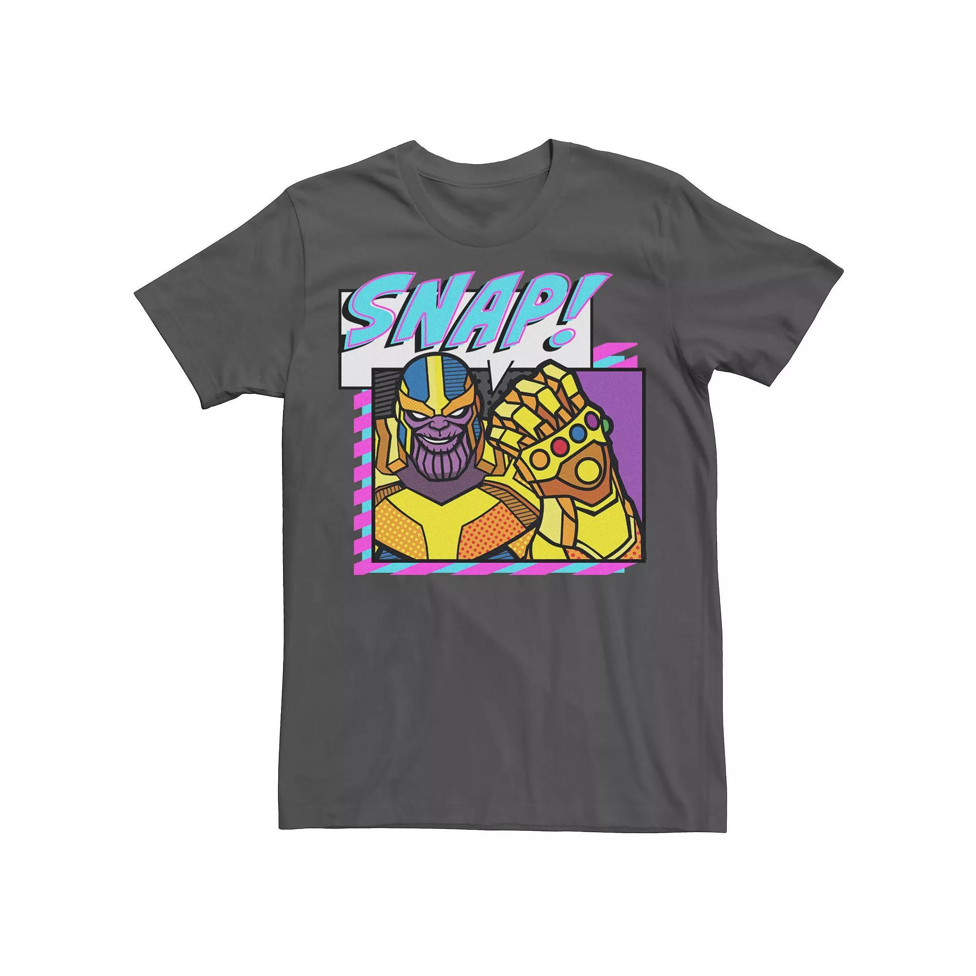 Men's Marvel Thanos Snap Comic Tee, Size: XL, Grey Product Image