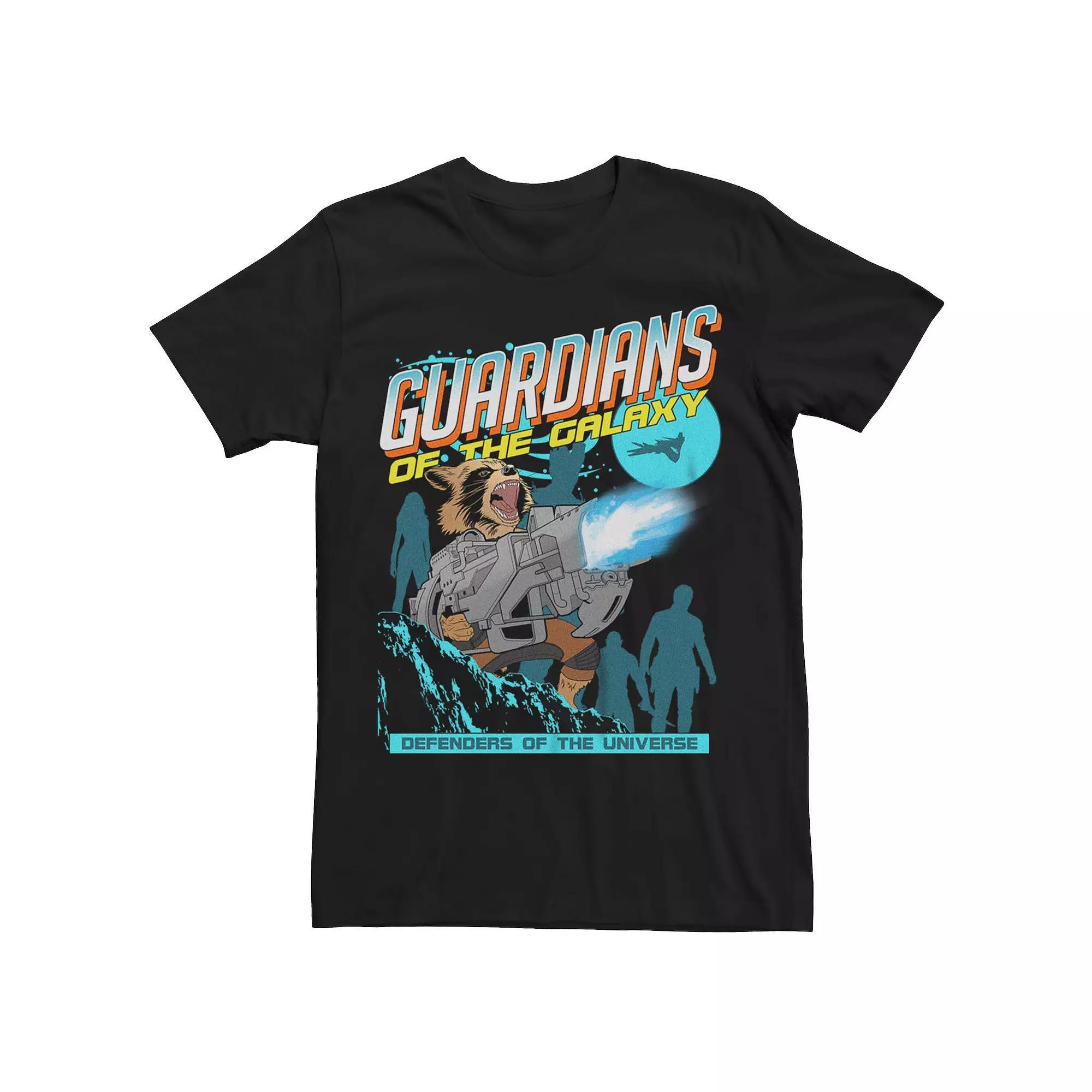 Men's Marvel Guardians Of The Galaxy Rabid Rocket Graphic Tee, Size: Large, Black Product Image