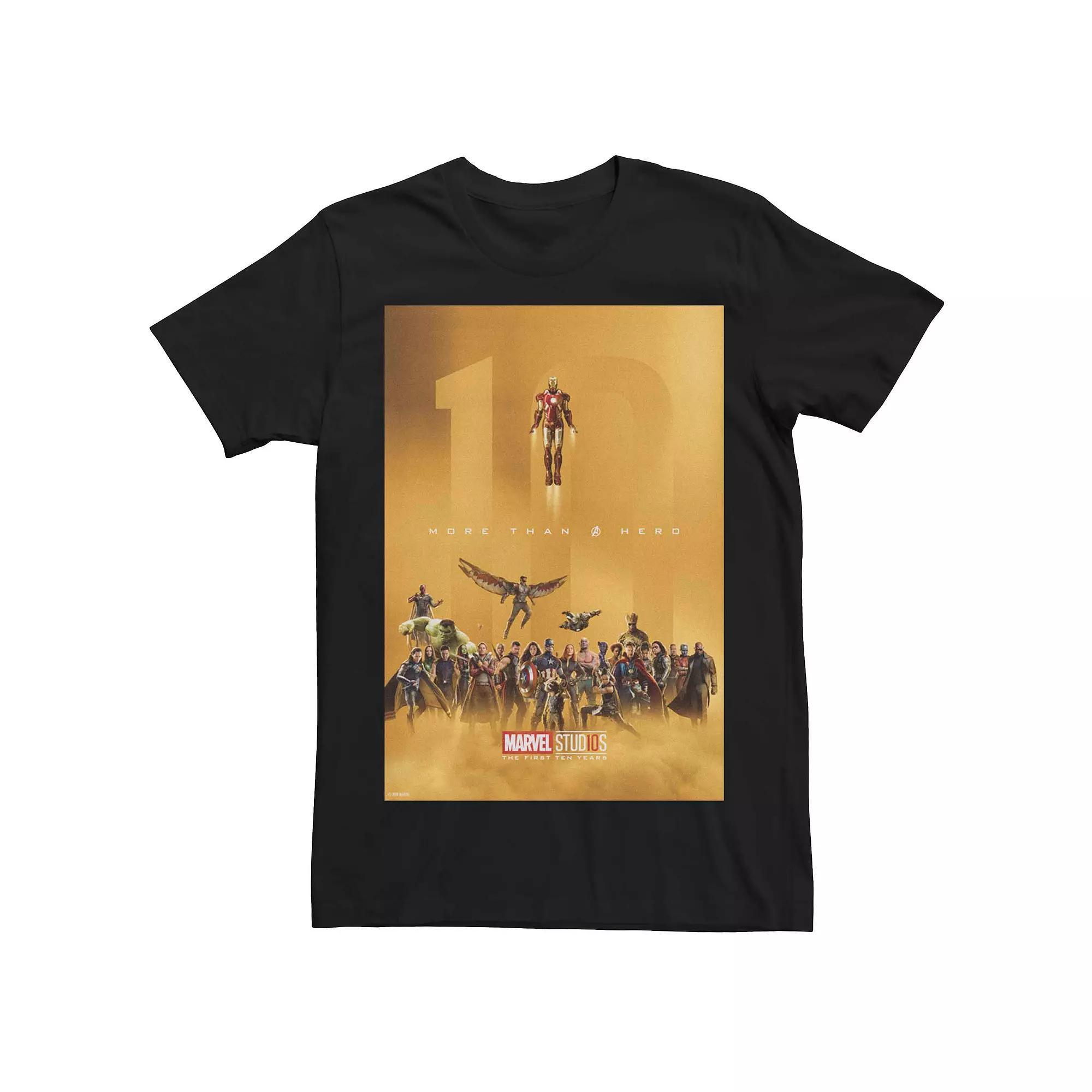Men's Marvel Studios "More Than A Hero" Avengers Tee, Size: XXL, Black Product Image