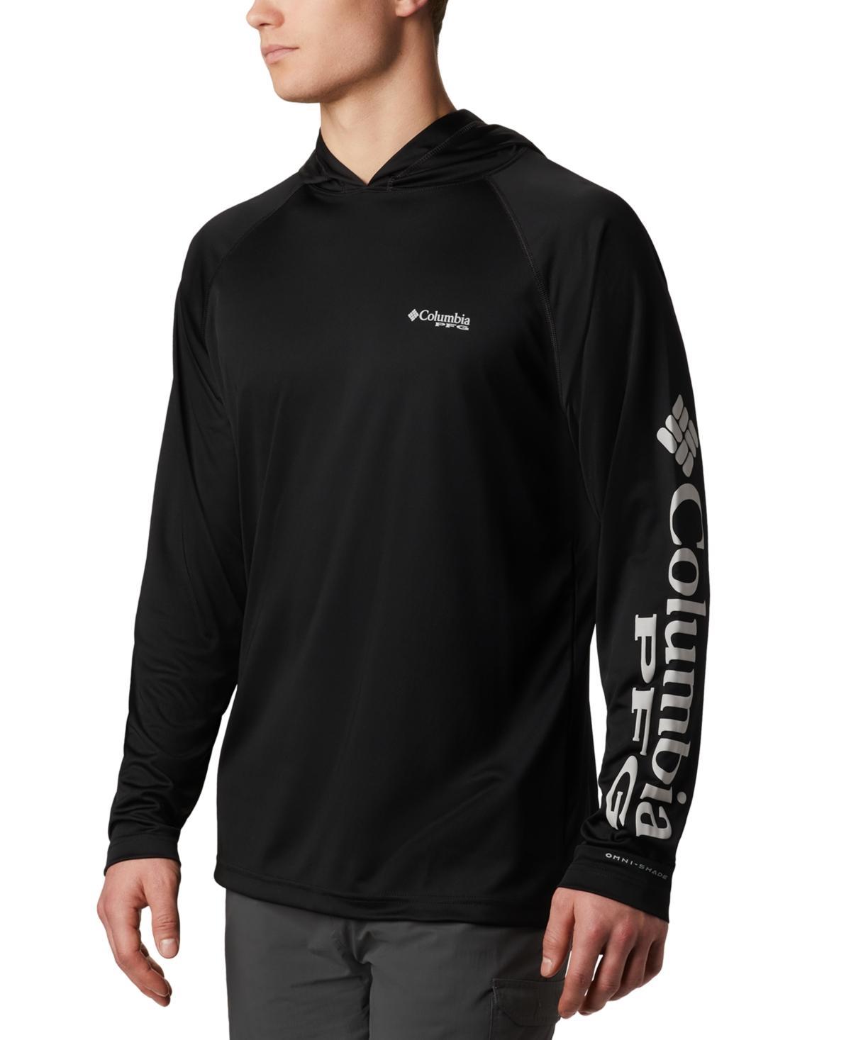 Men's Columbia PFG UPF 50 Terminal Tackle™ Hoodie, Size: XXL, Cool Gray Product Image
