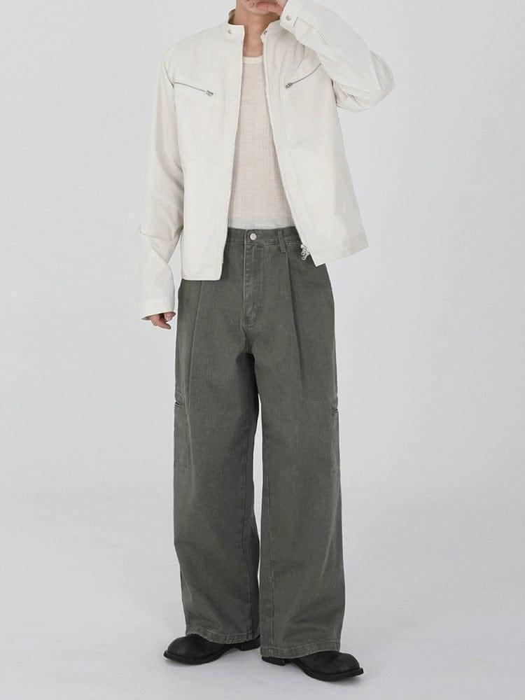 RT No. 11932 WORKWEAR PLEATED STRAIGHT PANTS Product Image