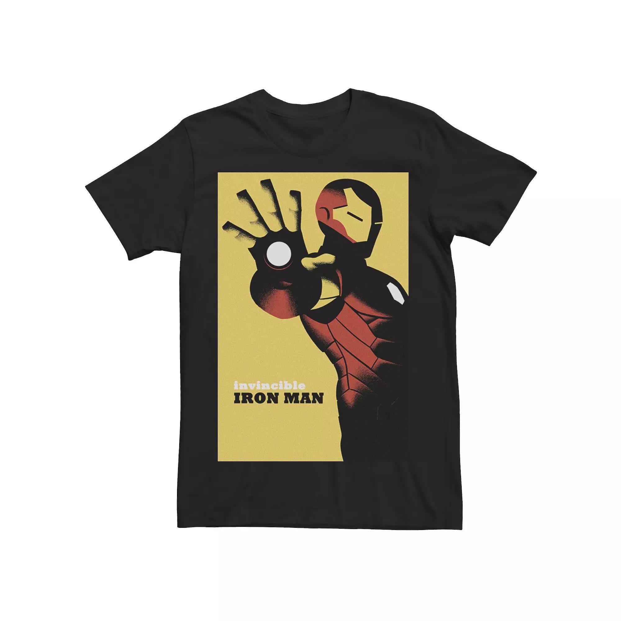 Men's Marvel Avengers Iron Man Golden Invincible Graphic Tee, Size: XXL, Black Product Image