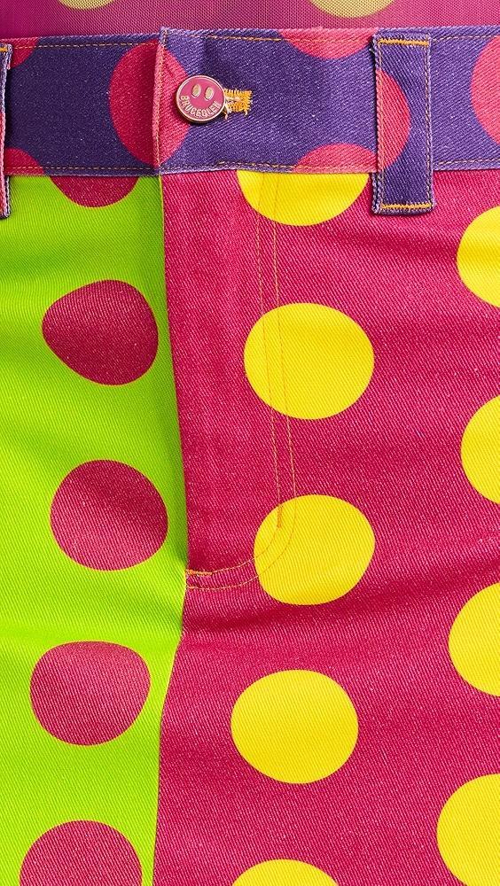 BruceGlen High Waist Dot Cargo Mini Skirt | Shopbop Product Image