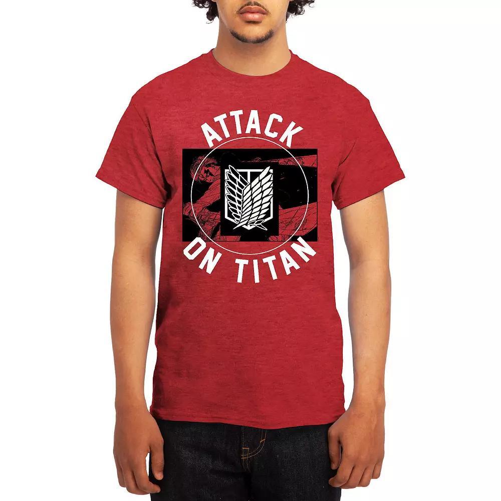 Men's Attack on Titan Circle Emblem Sword Tee, Size: Small, Light Blue Product Image