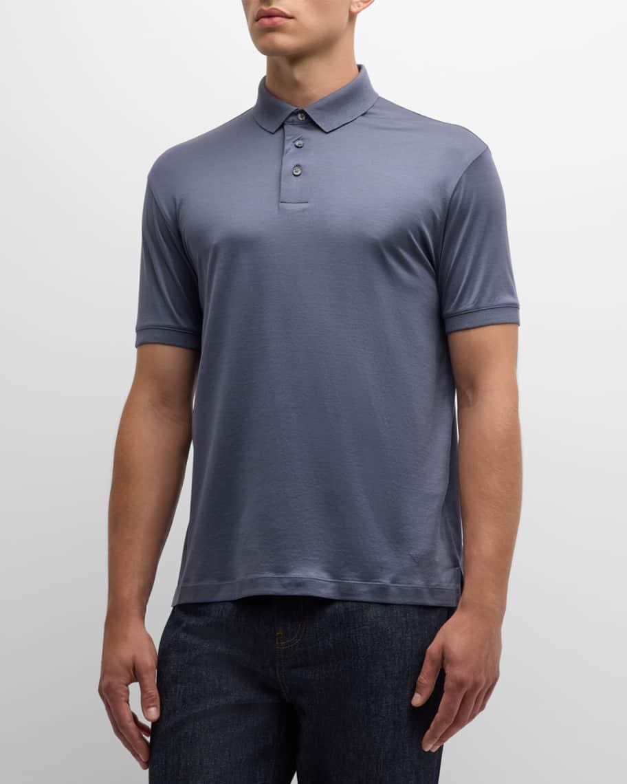Mens Solid Polo Shirt Product Image