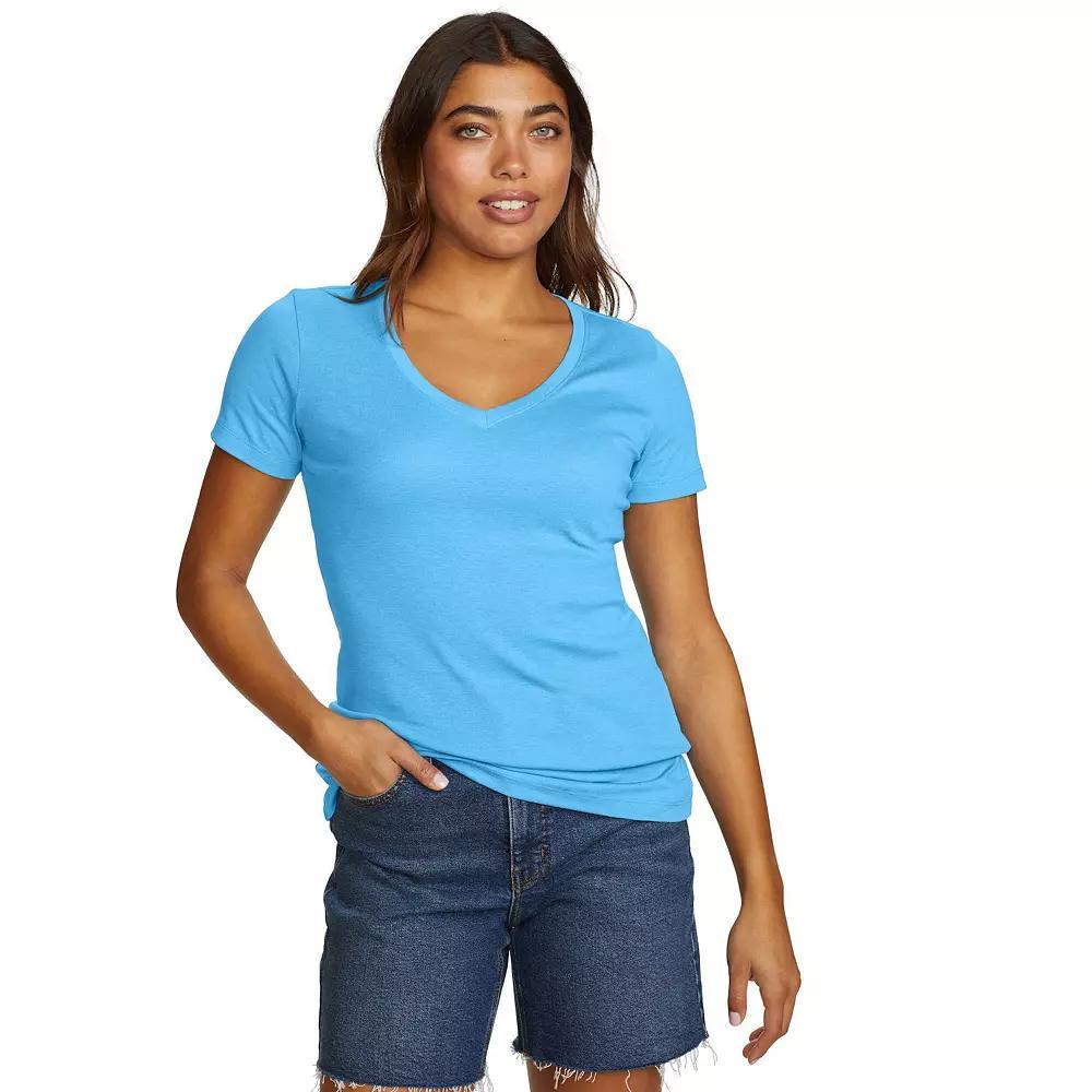 Women's Eddie Bauer Favorite Solid Tee, Size: XS, Blue Blue Product Image