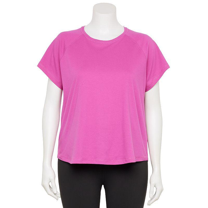 Plus Size Tek Gear Core Raglan Tee, Womens Product Image