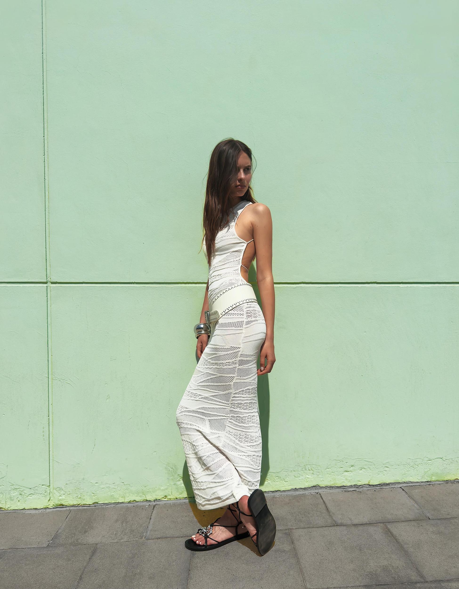 Textured midi dress Product Image