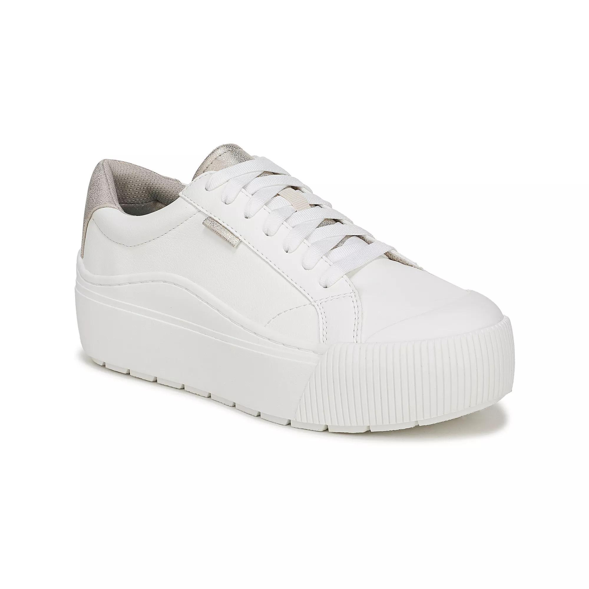 Dr. Scholl'S Time Off Max Women's Lace-Up Sneakers, Size: 7.5, White Gold Product Image