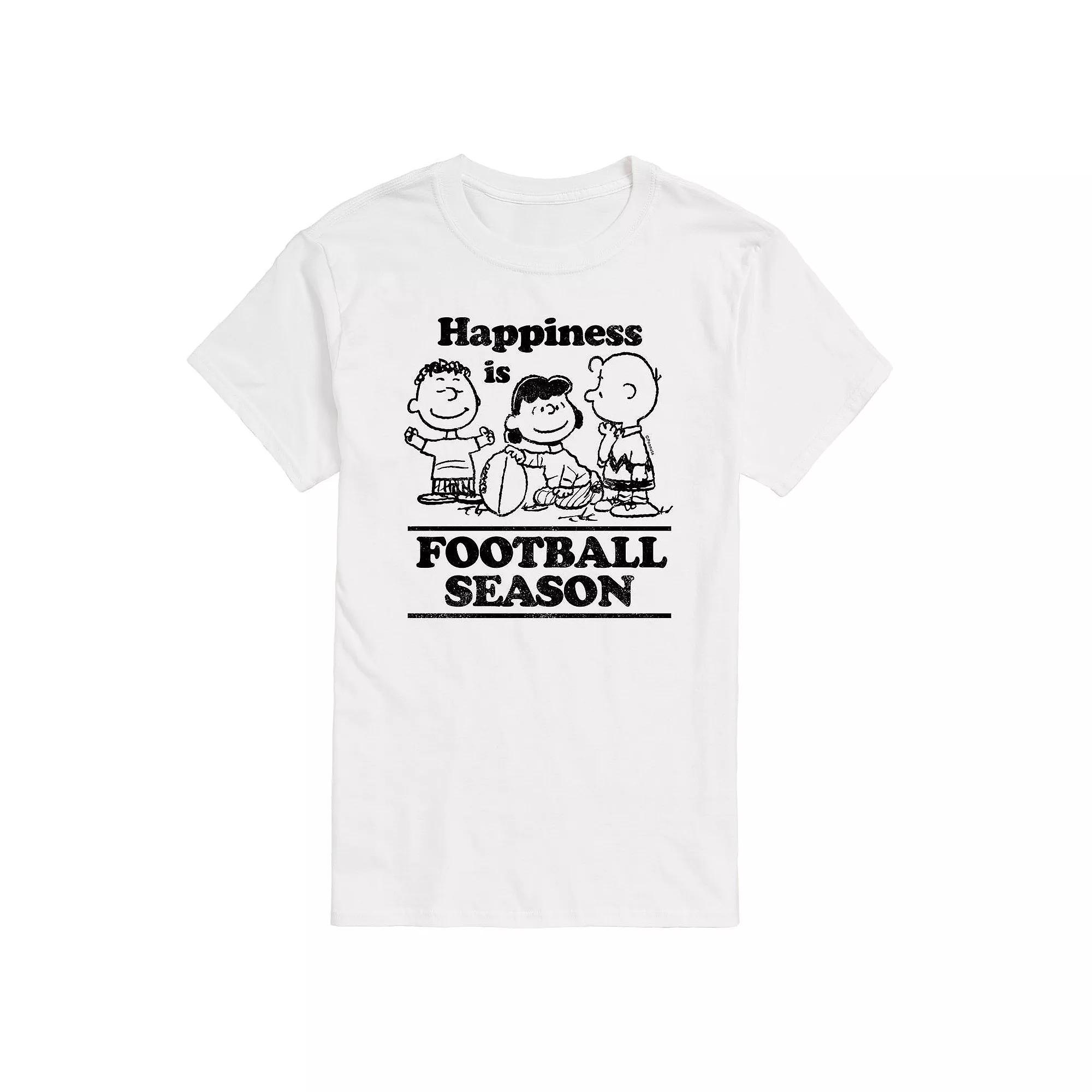 Big & Tall Peanuts Football Season Tee, Mens Product Image