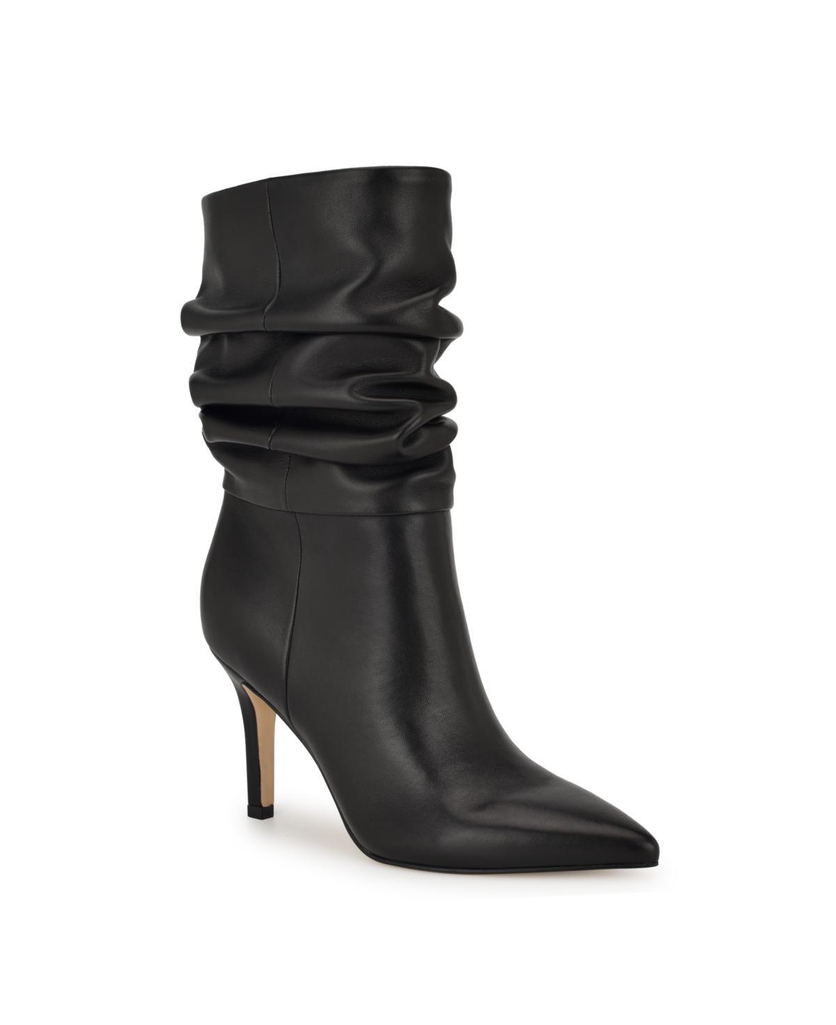 Nine West Slouch Women's Pointy Toe Stiletto Heel Dress Booties, Size: 8.5, Black Product Image
