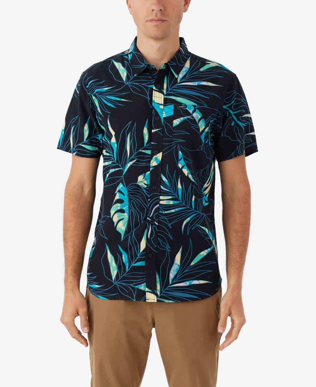 ONeill Mens Oasis Standard-Fit Botanical-Print Button-Down Shirt Product Image