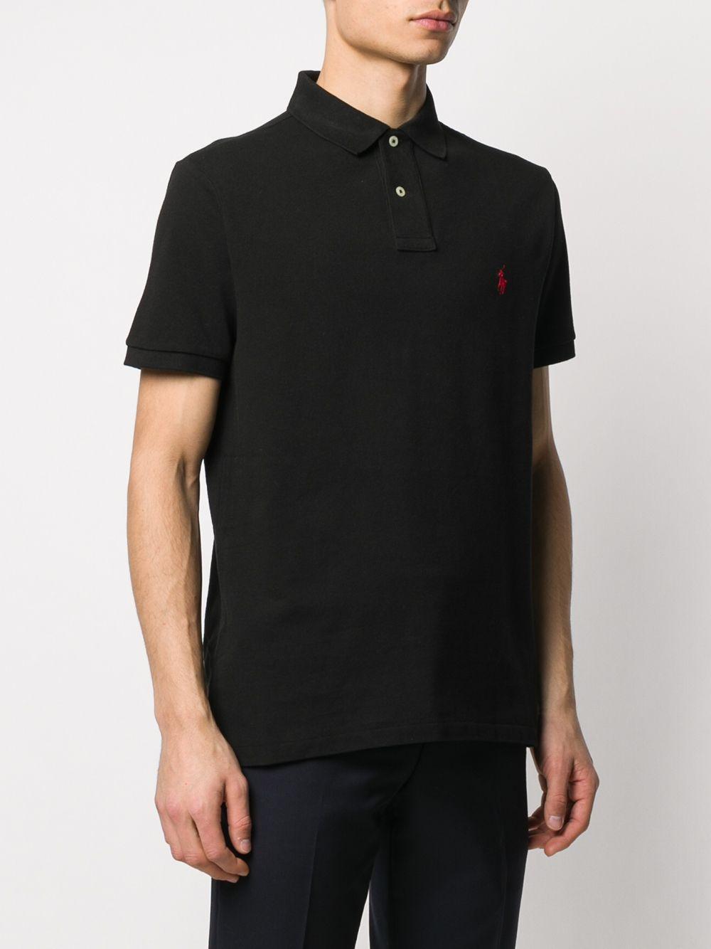 embroidered logo polo shirt Product Image